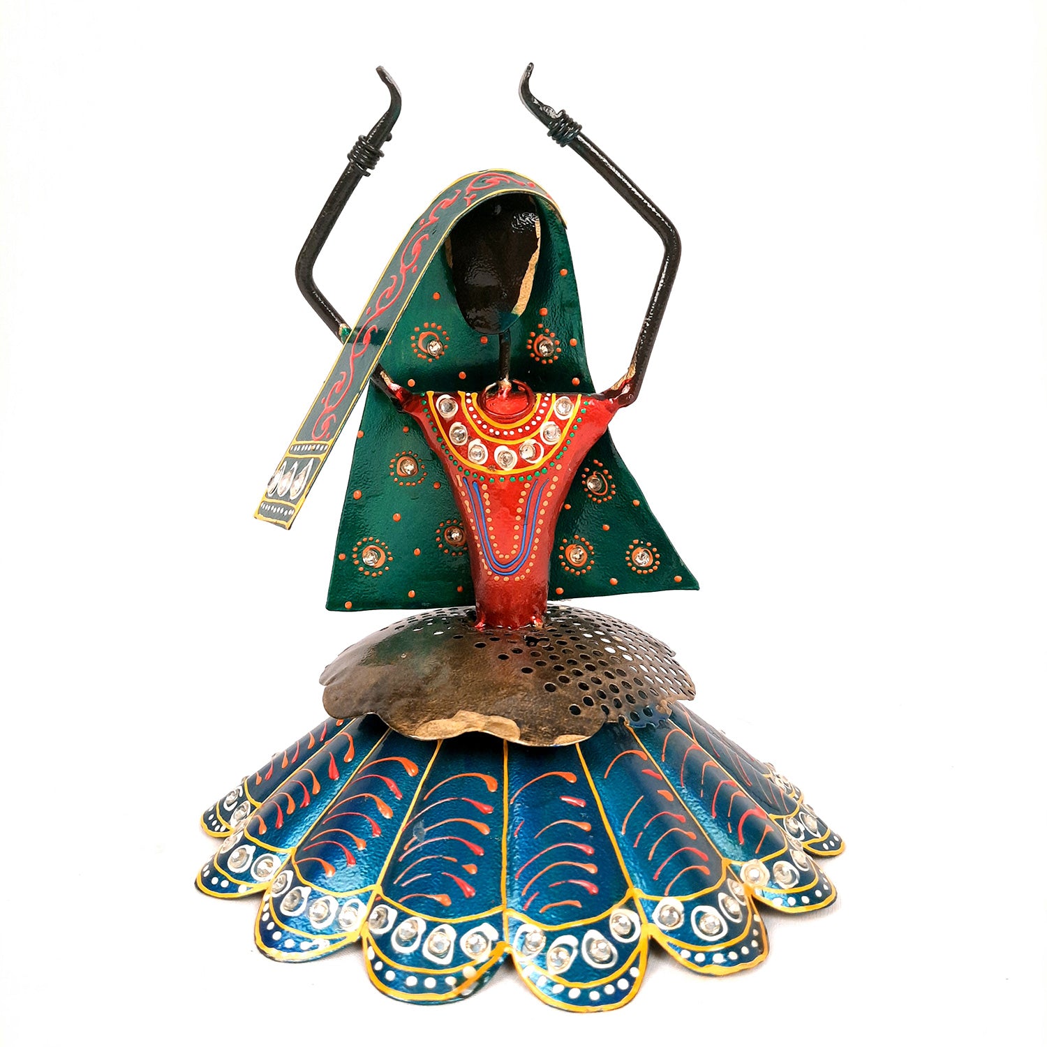 Decorative Showpiece Village Girl Dancing Design | Figurine for Home, Living Room, TV unit & Bedroom | Show Piece For Office Desk & Gifts - 9 Inch