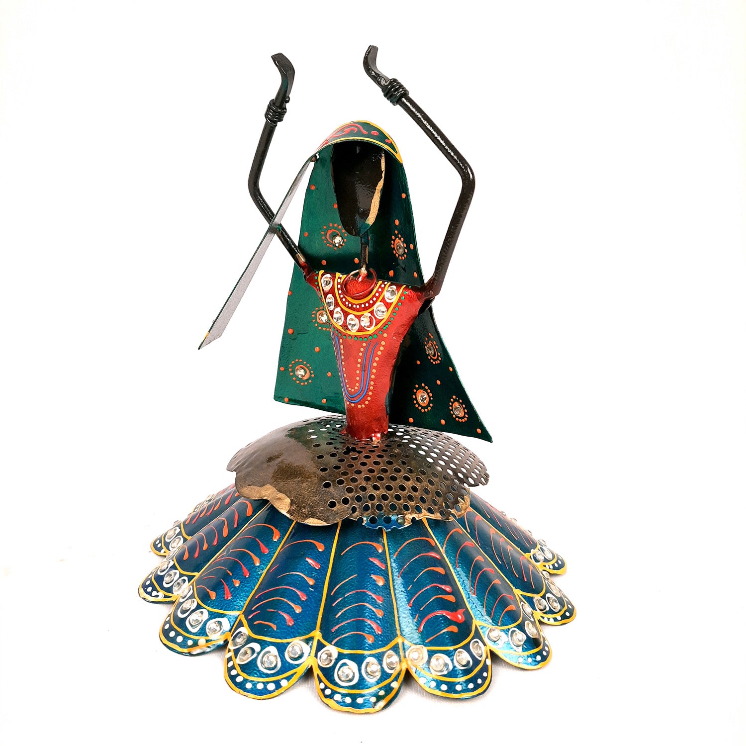 Decorative Showpiece Village Girl Dancing Design | Figurine for Home, Living Room, TV unit & Bedroom | Show Piece For Office Desk & Gifts - 9 Inch