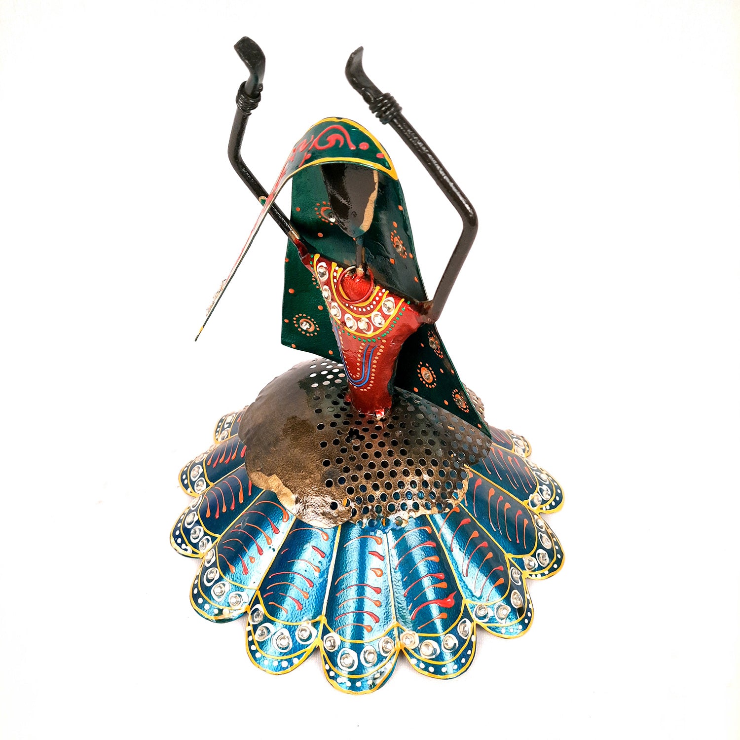 Decorative Showpiece Village Girl Dancing Design | Figurine for Home, Living Room, TV unit & Bedroom | Show Piece For Office Desk & Gifts - 9 Inch