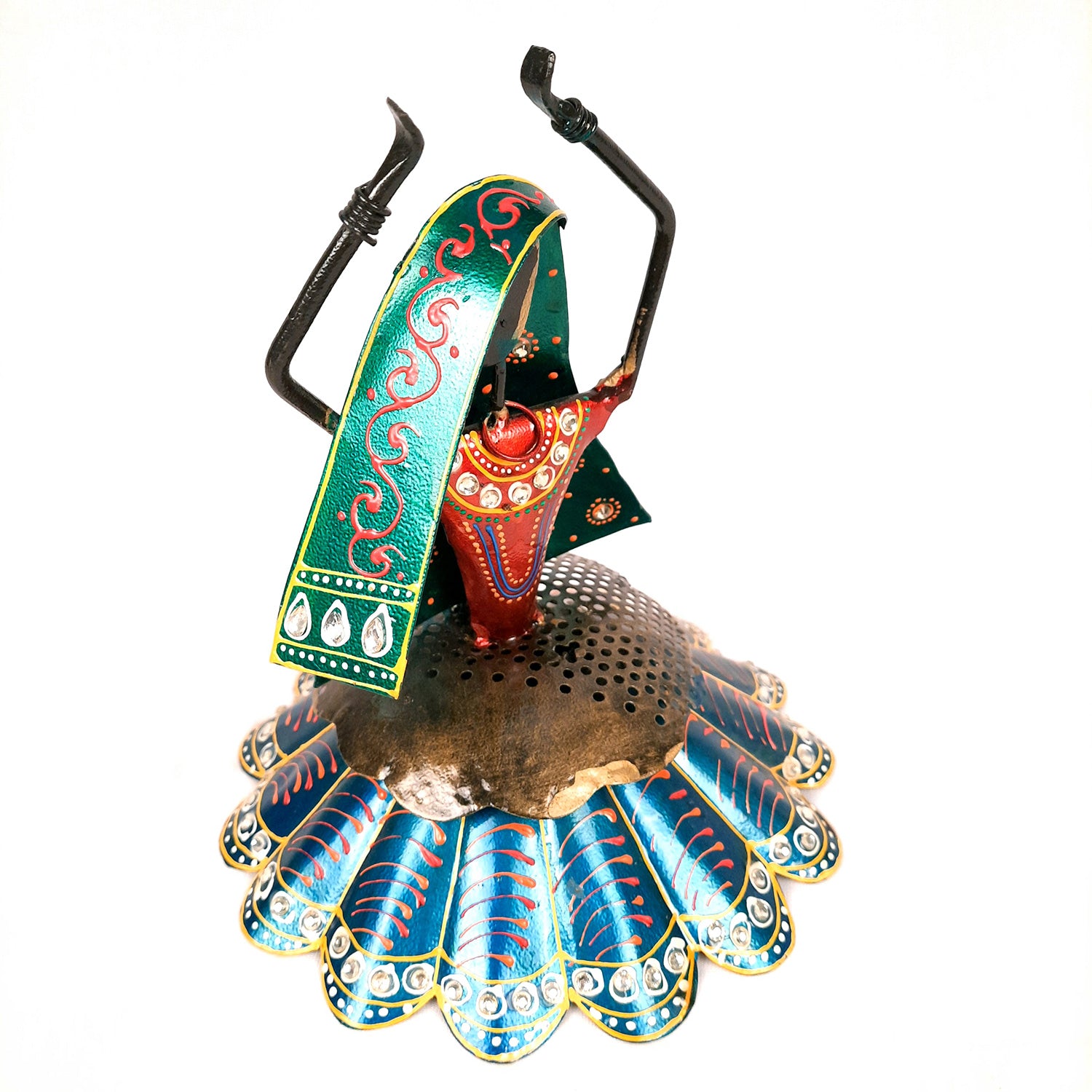 Decorative Showpiece Village Girl Dancing Design | Figurine for Home, Living Room, TV unit & Bedroom | Show Piece For Office Desk & Gifts - 9 Inch