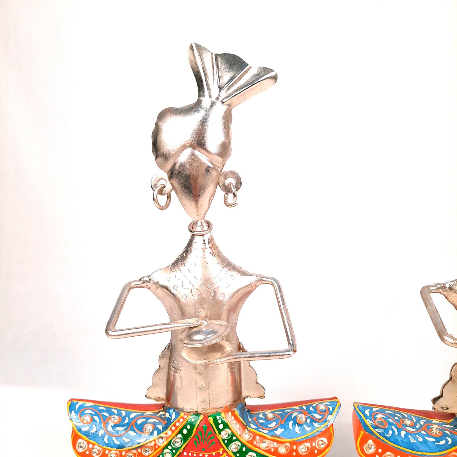 Showpiece Figurine - Rajasthani Musicians | Decorative Show piece for Home, Bedroom, Living Room, Office Desk & Table Decor | Gifts For Wedding, Housewarming & Festivals- 13 Inch (Set of 3)