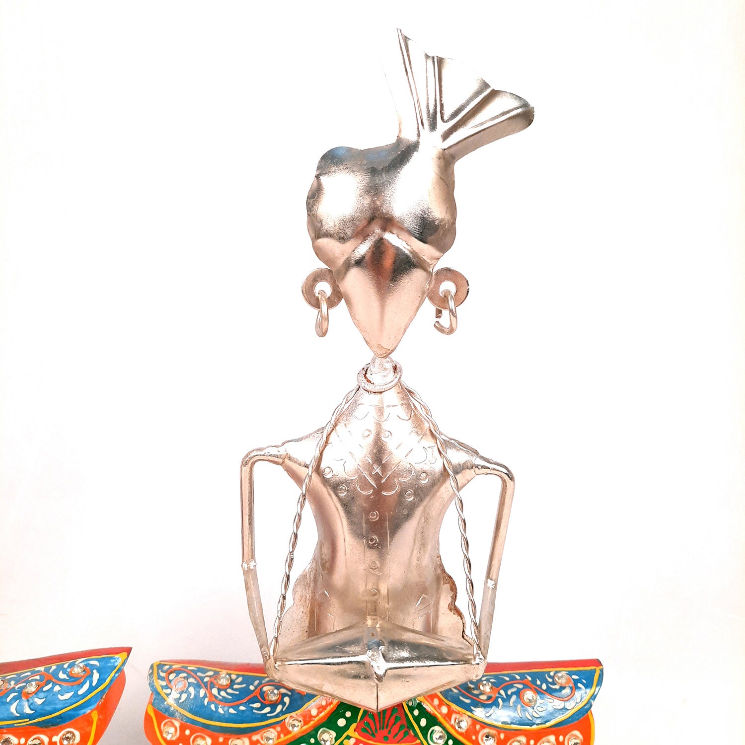 Showpiece Figurine - Rajasthani Musicians | Decorative Show piece for Home, Bedroom, Living Room, Office Desk & Table Decor | Gifts For Wedding, Housewarming & Festivals- 13 Inch (Set of 3)