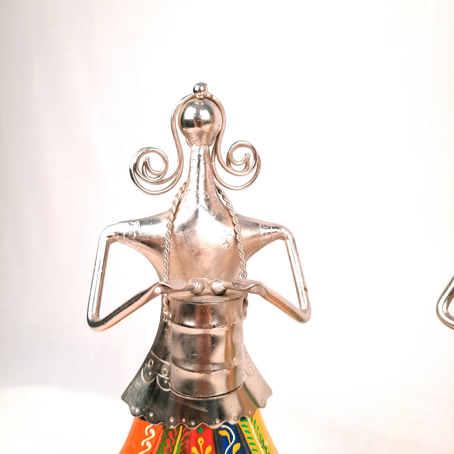 Showpiece Musician Girls Set For Home Decor | Handicraft Figurines - For Table, Living Room, Bedroom & TV Unit Decor | Show Piece For Office Desk & Gifts - 13 Inch (Set of 3) - Apkamart