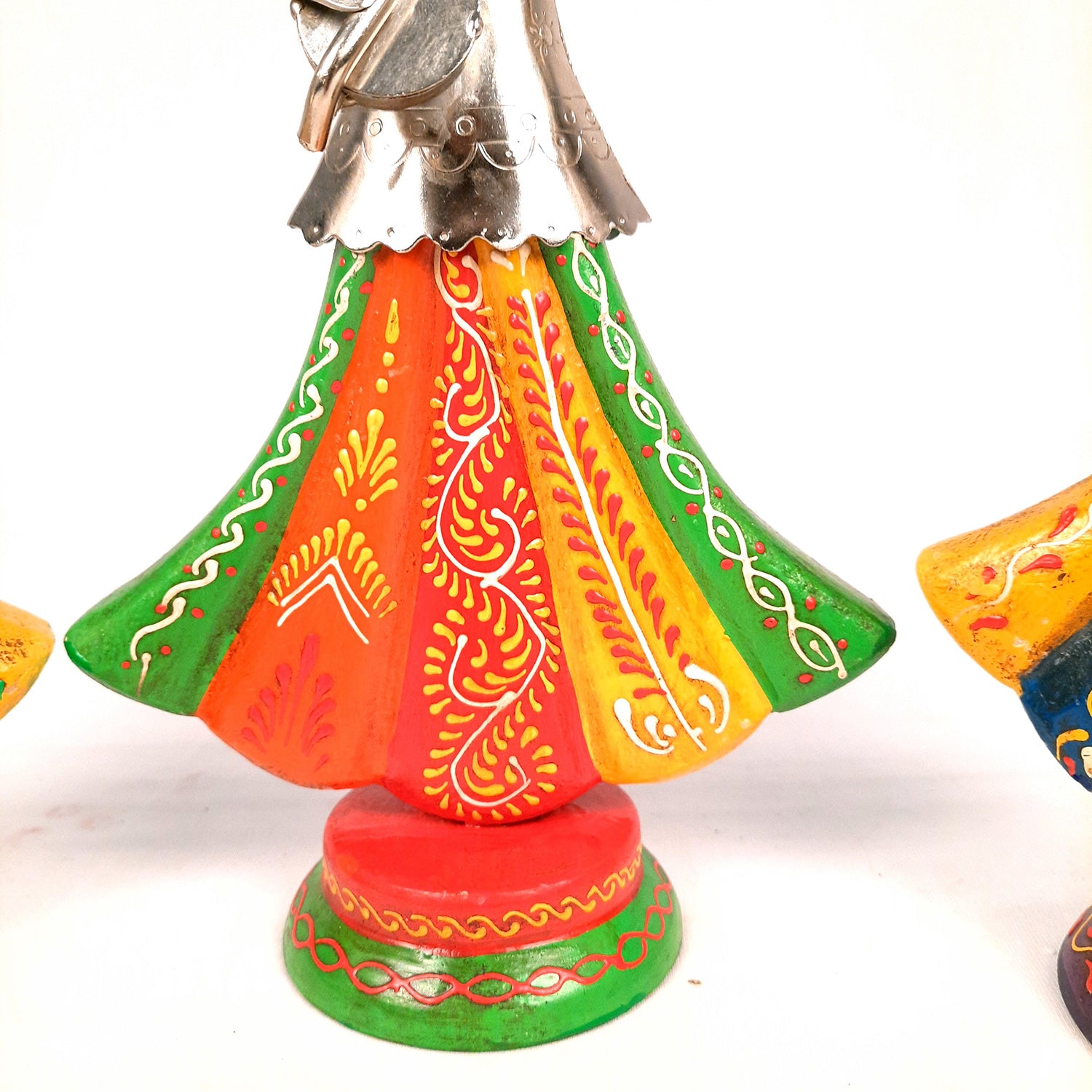 Showpiece Musician Girls Set For Home Decor | Handicraft Figurines - For Table, Living Room, Bedroom & TV Unit Decor | Show Piece For Office Desk & Gifts - 13 Inch (Set of 3) - Apkamart