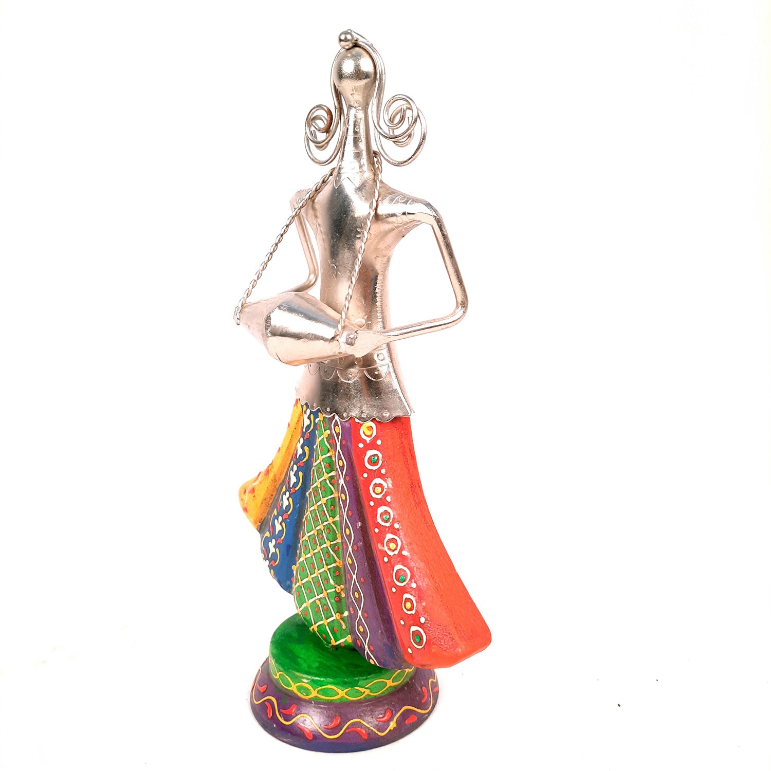 Showpiece Musician Girls Set For Home Decor | Handicraft Figurines - For Table, Living Room, Bedroom & TV Unit Decor | Show Piece For Office Desk & Gifts - 13 Inch (Set of 3) - Apkamart