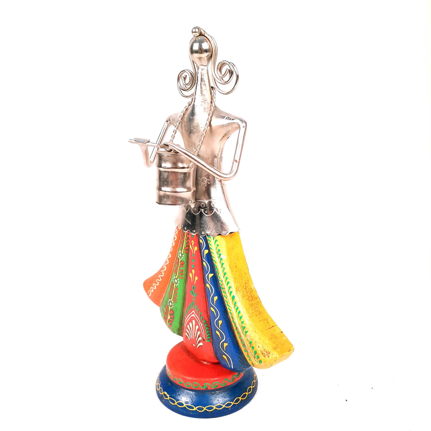 Showpiece Musician Girls Set For Home Decor | Handicraft Figurines - For Table, Living Room, Bedroom & TV Unit Decor | Show Piece For Office Desk & Gifts - 13 Inch (Set of 3) - Apkamart