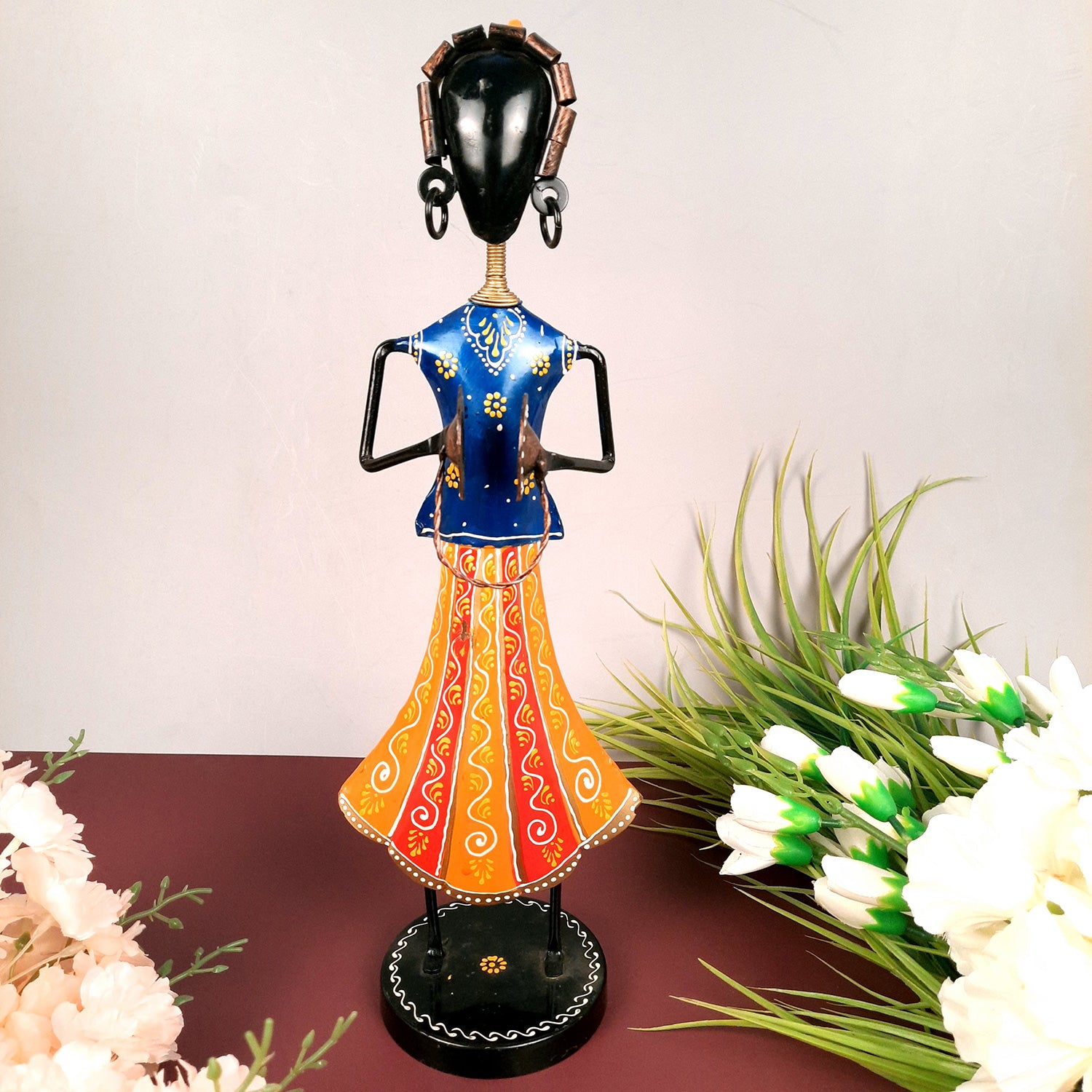 Showpiece Figurine - Musician Set | Decorative Show piece for Home, Bedroom, Living Room, Office Desk & Table | Gifts For Wedding, Housewarming & Festivals - 16 Inch (Set of 2) - Apkamart