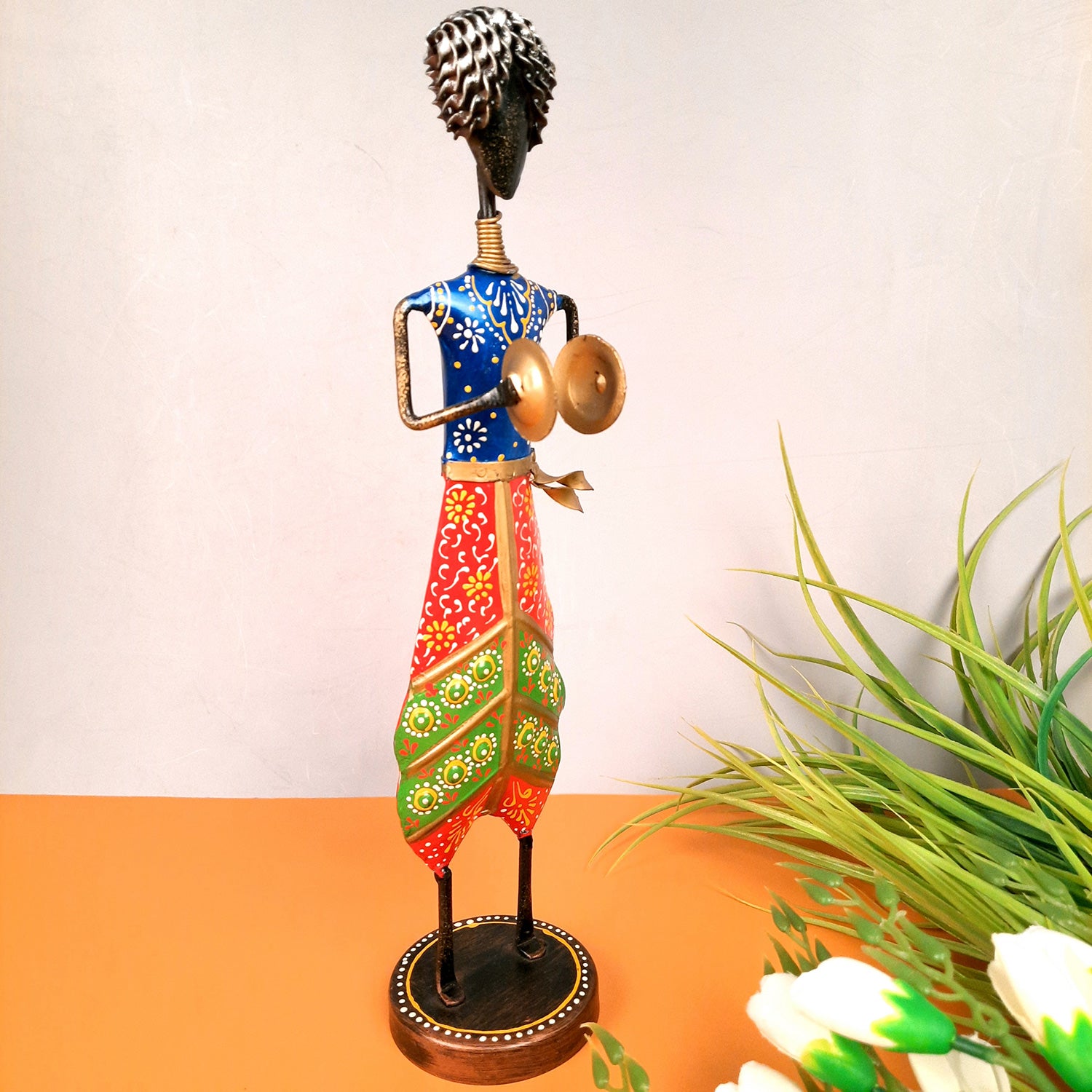 Decorative Showpiece Musician Design | Figurine for Home, Living Room, TV unit & Bedroom | Show Piece For Office Desk & Gifts - 13 Inch - Apkamart