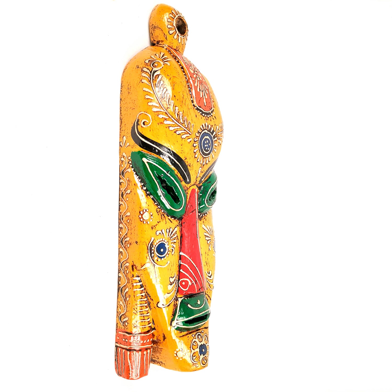 Wall Mask Nazar Battu | Big African Masks Featuring Tribal Face Decor - Egyptian Mask Hanging for Home Entrance, House, Door, Hall-Way, Balcony Decoration - 15 Inch - Apkamart