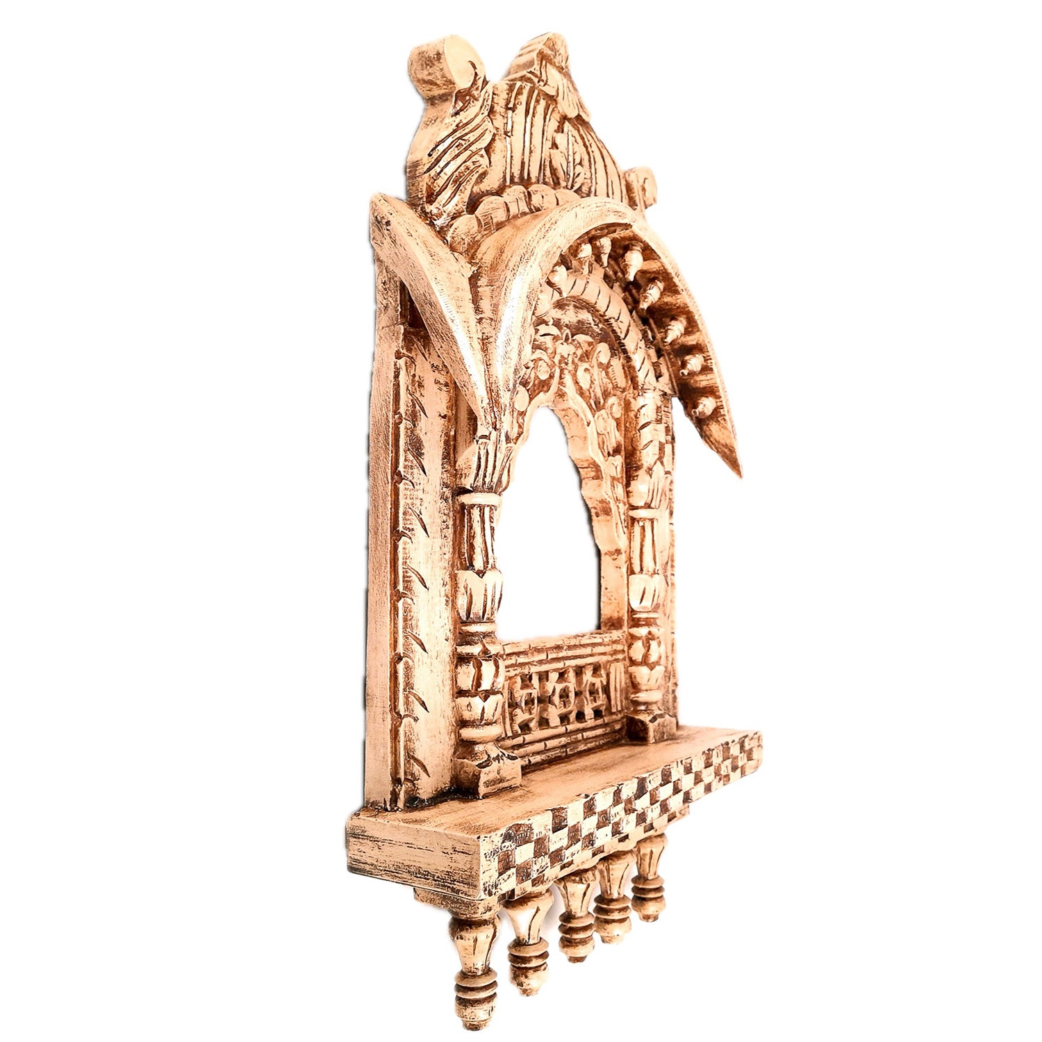 Jharokha Wall Hanging - Window Design | Wooden Jharokha Hangings for Photo Frame & Mirrors - For Home, Wall Decor, Living room, Entrance Decoration & Gifts - 27 Inch