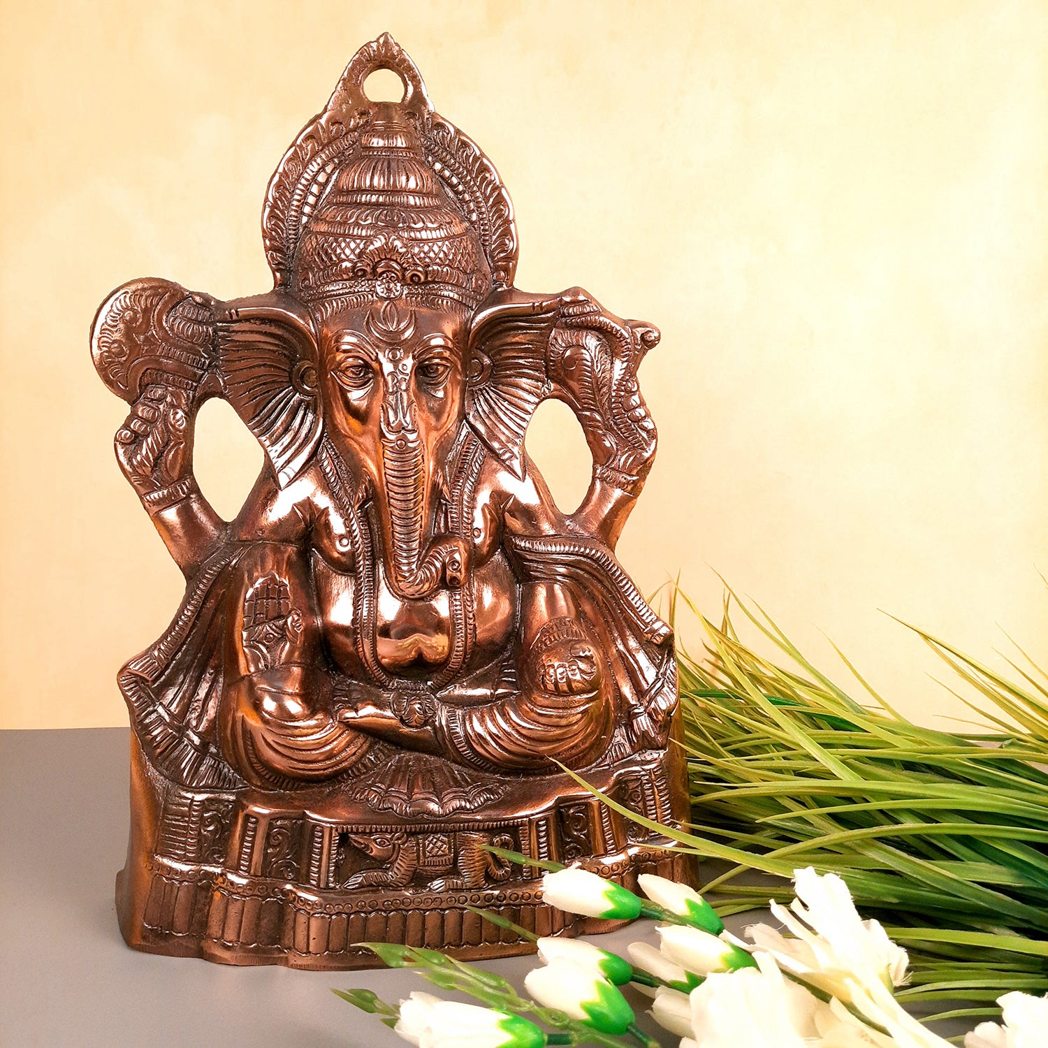 Ganesh Wall Hanging Murti | Shri Ganesha Wall Decor Statue - Apkamart