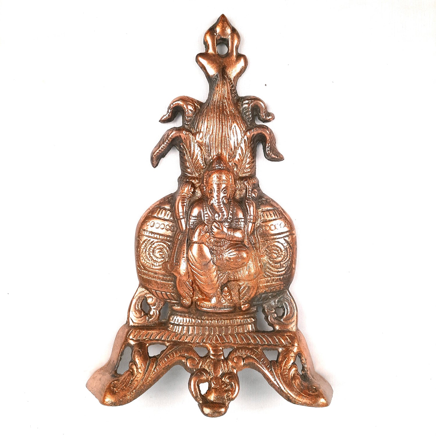 Ganesh Wall Hanging | Lord Ganesha With Kalash Design Wall Statue Decor - For Puja, Home & Entrance, Living Room & Gift - Apkamart