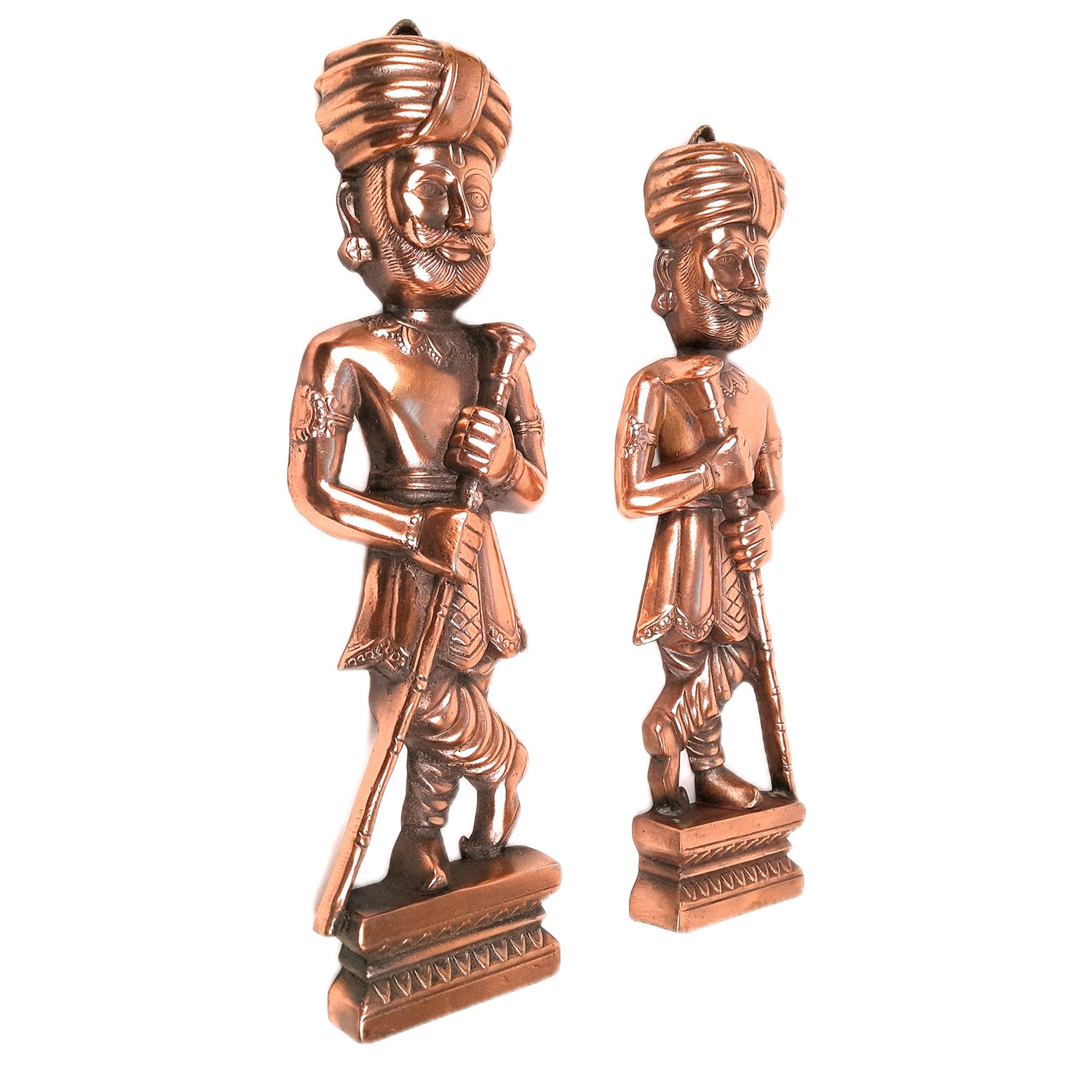 Wall Hanging Darbaan Set | Metal Wall Art - For Home, Living Room, Bedroom, Drawing Room, Entrance, Hotel, Restaurant Decor & Gifts - 18 Inch - Apkamart