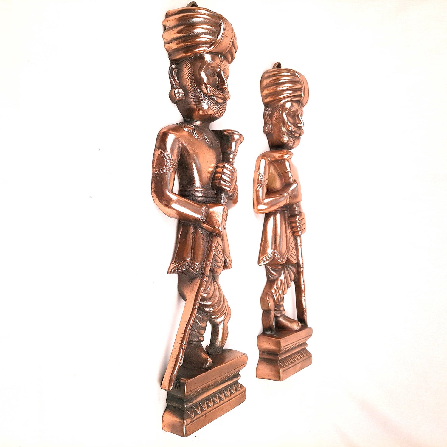 Wall Hanging Darbaan Set | Metal Wall Art - For Home, Living Room, Bedroom, Drawing Room, Entrance, Hotel, Restaurant Decor & Gifts - 18 Inch - Apkamart