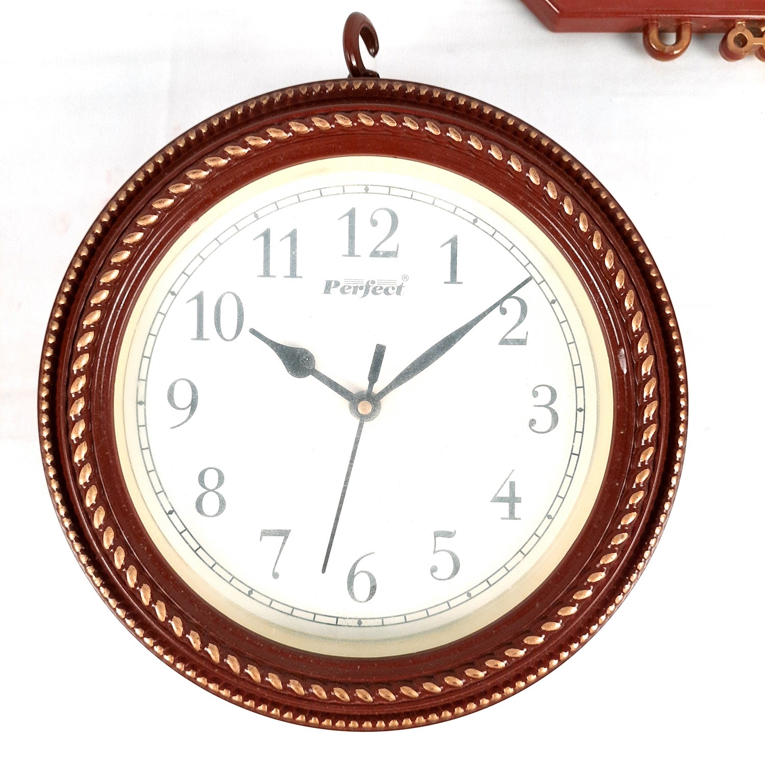 Railway Clocks - Double Sided | Victorian Station Wall Hanging Clock | Vintage Platform Watch - for Home, Living Room, Office Decor & Gifts - 11 Inch - Apkamart #Color_Brown