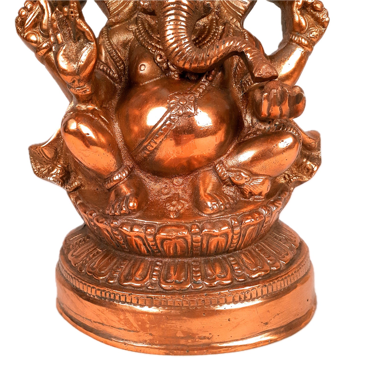 Ganesh Statue | Lord Ganesha Idol - for Home, Puja, Living Room, Entrance & Office Decor | Antique Idol for Religious & Spiritual Decor - 13 Inch - Apkamart