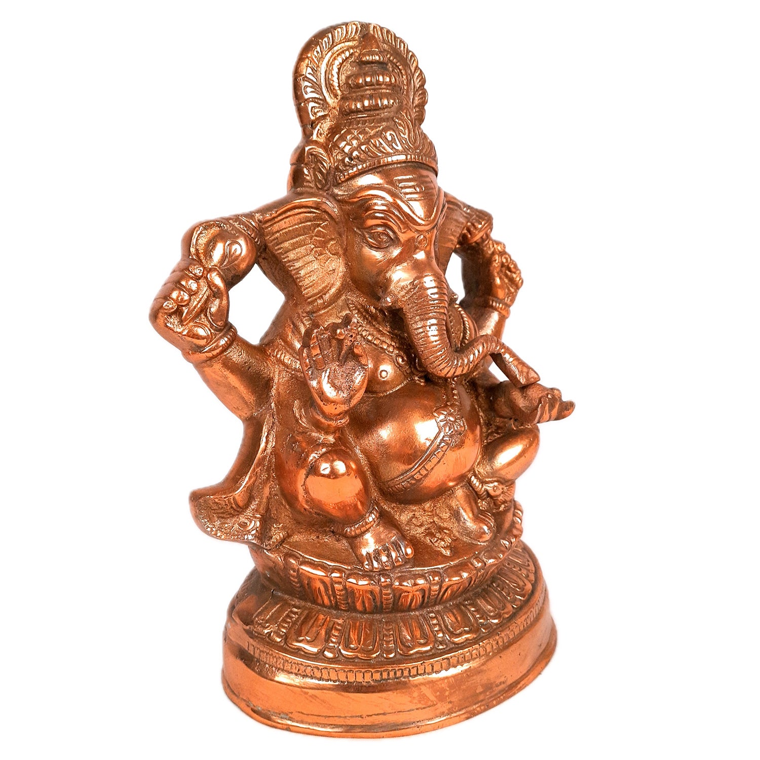 Ganesh Statue | Lord Ganesha Idol - for Home, Puja, Living Room, Entrance & Office Decor | Antique Idol for Religious & Spiritual Decor - 13 Inch - Apkamart