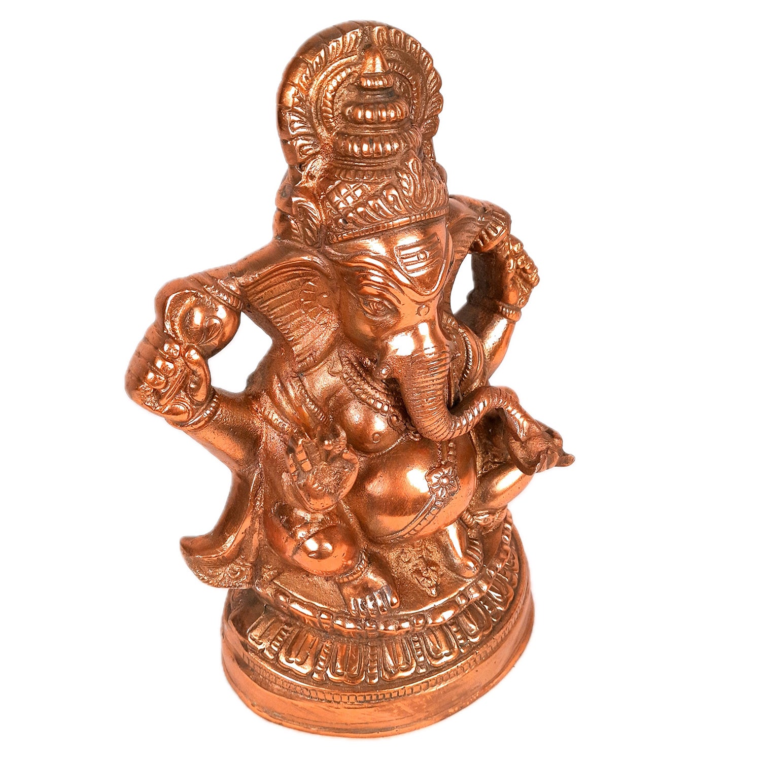 Ganesh Statue | Lord Ganesha Idol - for Home, Puja, Living Room, Entrance & Office Decor | Antique Idol for Religious & Spiritual Decor - 13 Inch - Apkamart
