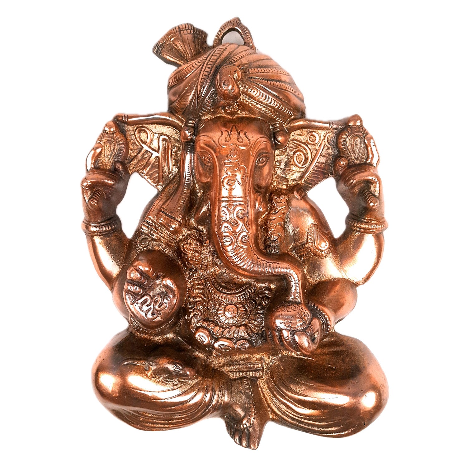 Ganesh Wall Hanging Statue | Lord Ganesha Wall Art - for Home, Puja, Living Room & Office | Antique Idol for Religious & Spiritual Decor - Apkamart #Size_14 Inch