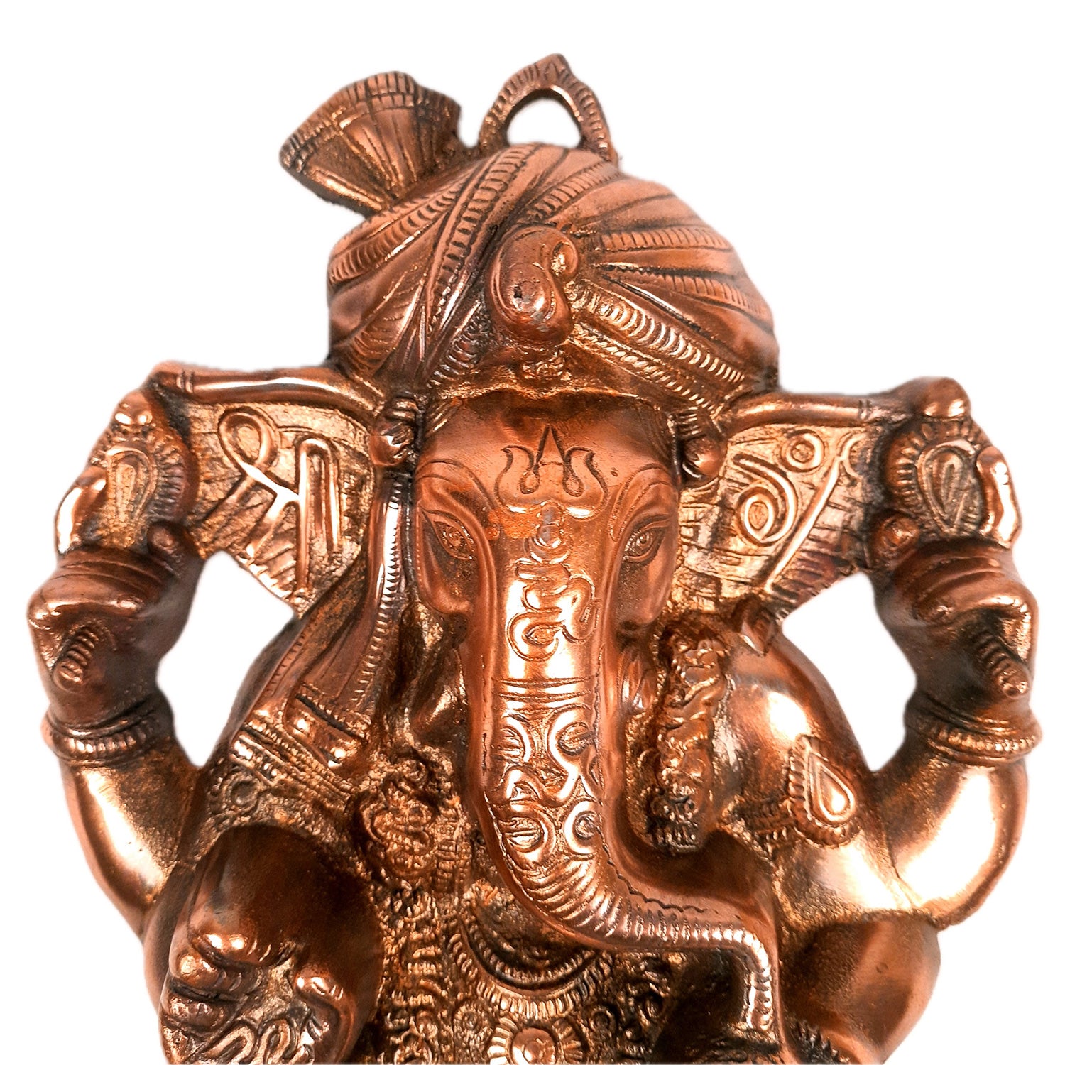 Ganesh Wall Hanging Statue | Lord Ganesha Wall Art - for Home, Puja, Living Room & Office | Antique Idol for Religious & Spiritual Decor - Apkamart #Size_14 Inch