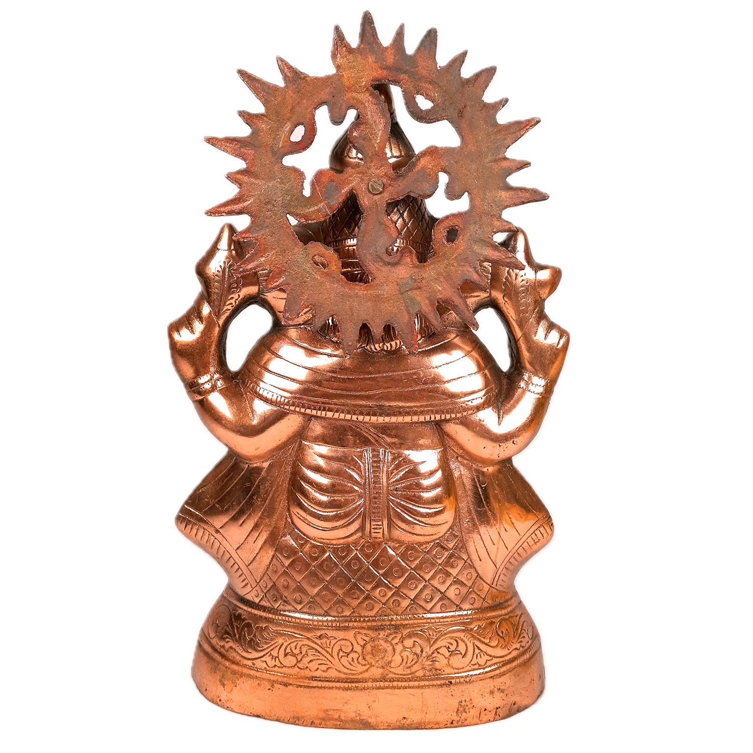 Ganesh Statue | Lord Ganesha Idol - for Home, Puja, Living Room, Entrance & Office Decor | Antique Idol for Religious & Spiritual Decor - 15 Inch - Apkamart
