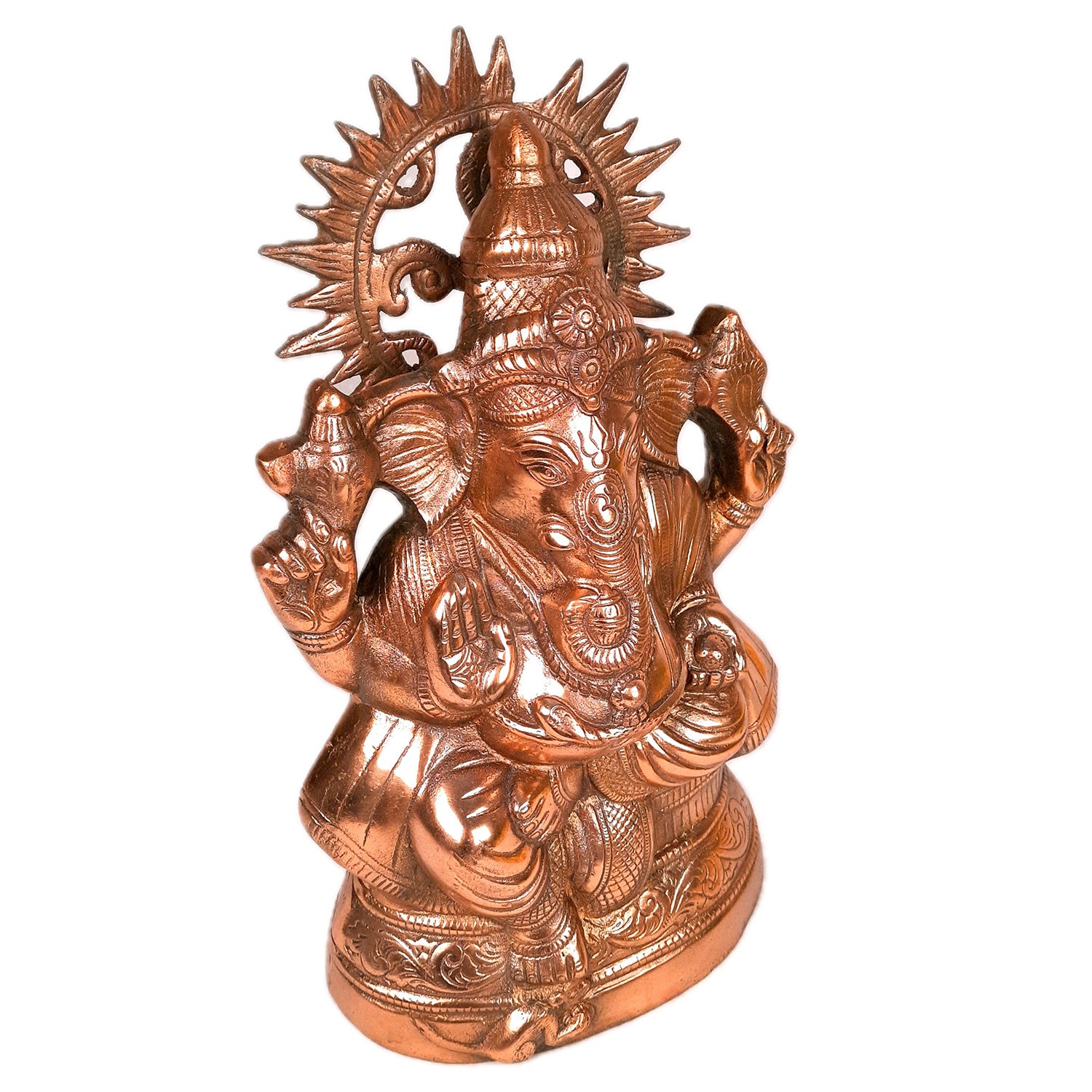 Ganesh Statue | Lord Ganesha Idol - for Home, Puja, Living Room, Entrance & Office Decor | Antique Idol for Religious & Spiritual Decor - 15 Inch - Apkamart