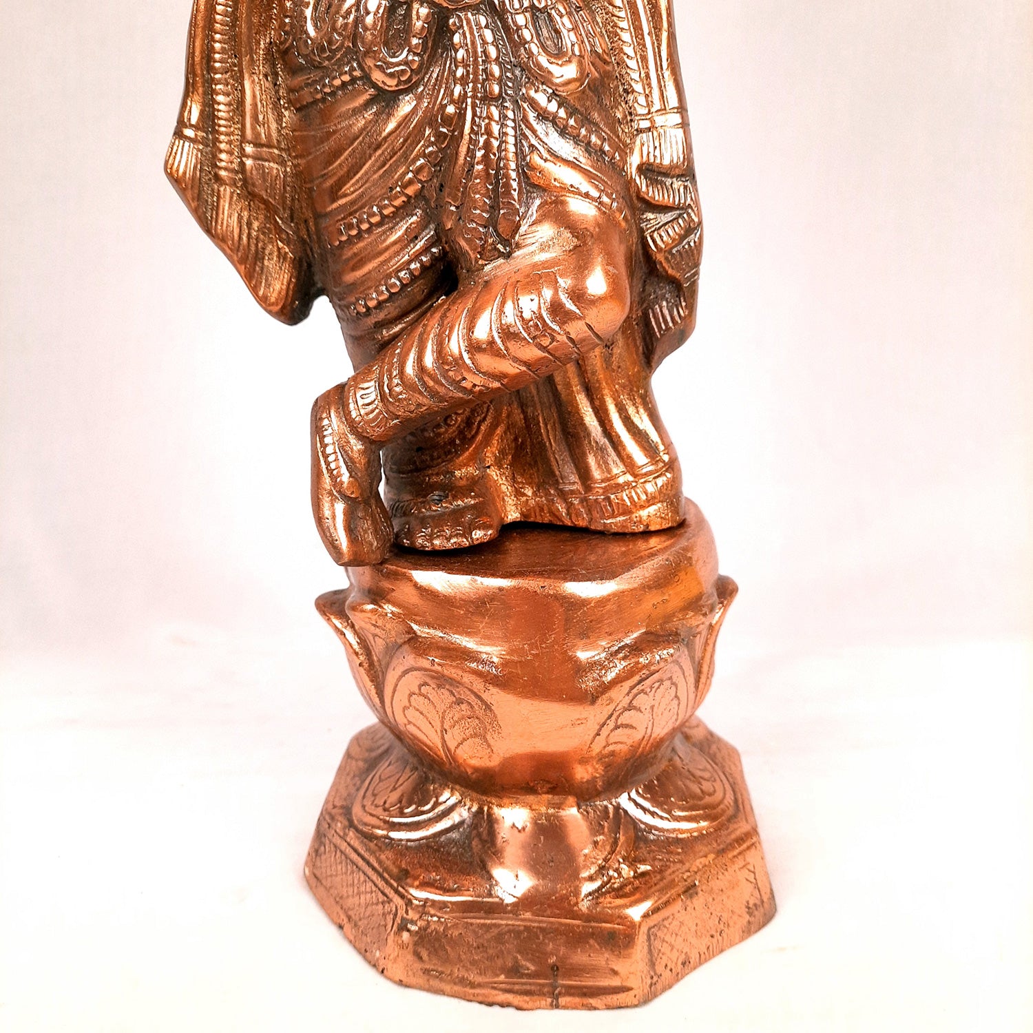 Krishna Statue | Shri Krishna Idol Playing Flute Design | Lord Krishna Murti - for Home, Living Room, Office, Puja , Entrance Decoration & Gifts - Apkamart