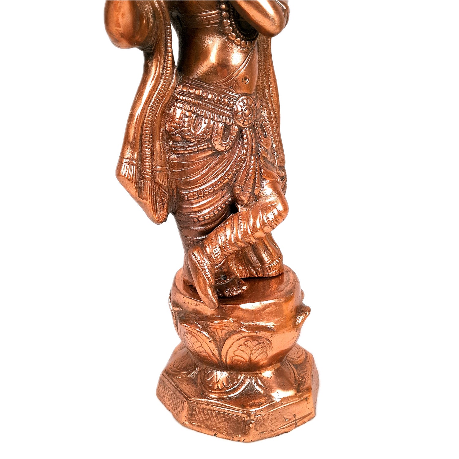 Krishna Statue | Shri Krishna Idol Playing Flute Design | Lord Krishna Murti - for Home, Living Room, Office, Puja , Entrance Decoration & Gifts - Apkamart