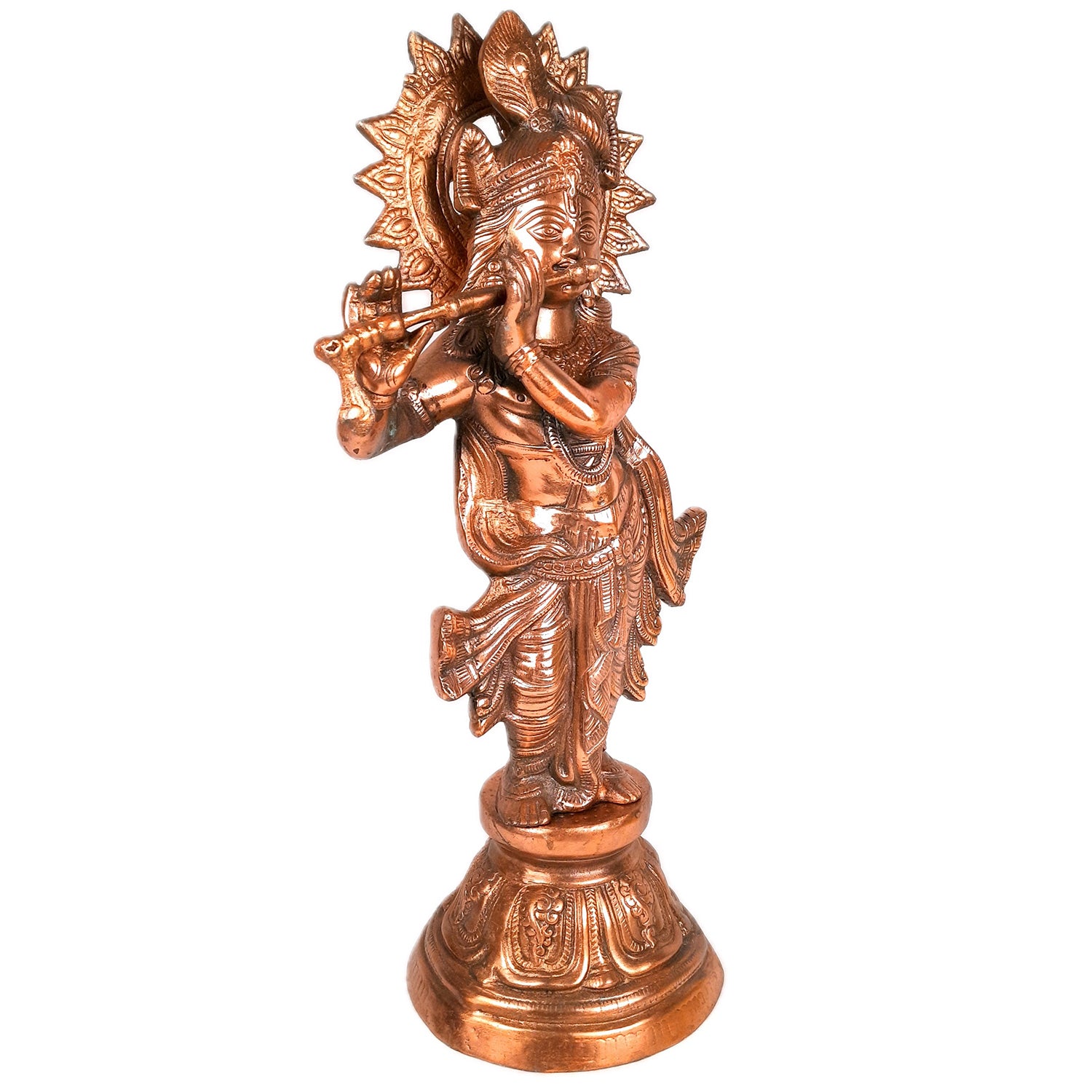 Shri Krishna Statue | Lord Krishna Idol Big | Religious & Spiritual Art Sculpture - for Gift, Home, Living Room, Office, Puja Room Decoration - 24 inch - Apkamart