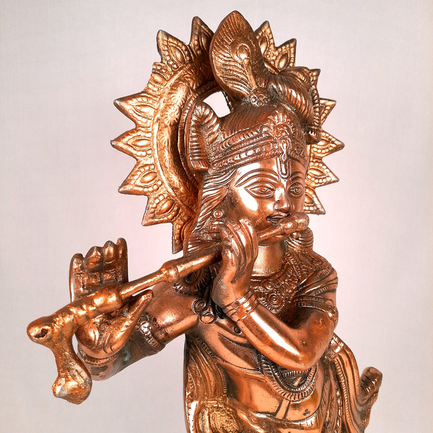 Shri Krishna Statue | Lord Krishna Idol Big | Religious & Spiritual Art Sculpture - for Gift, Home, Living Room, Office, Puja Room Decoration - 24 inch - Apkamart