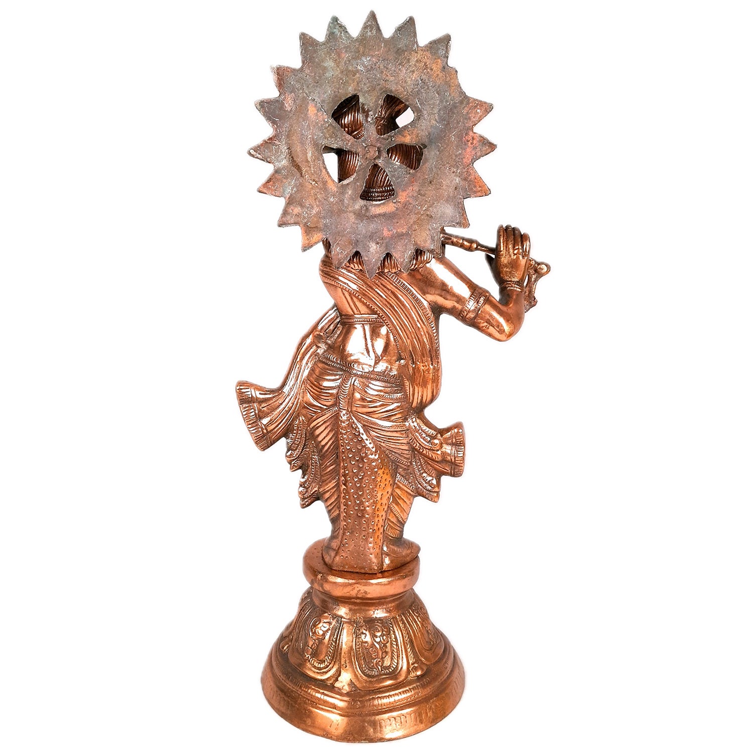 Shri Krishna Statue | Lord Krishna Idol Big | Religious & Spiritual Art Sculpture - for Gift, Home, Living Room, Office, Puja Room Decoration - 24 inch - Apkamart