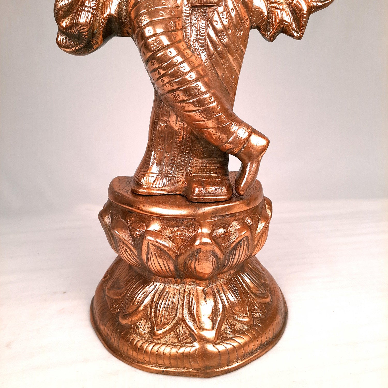 Krishna Idol | Shri Krishna Statue | Lord Krishna Metal Murti - for Puja, Home, Table, Living Room, Office Desk, Entrance Decoration & Gift - Apkamart