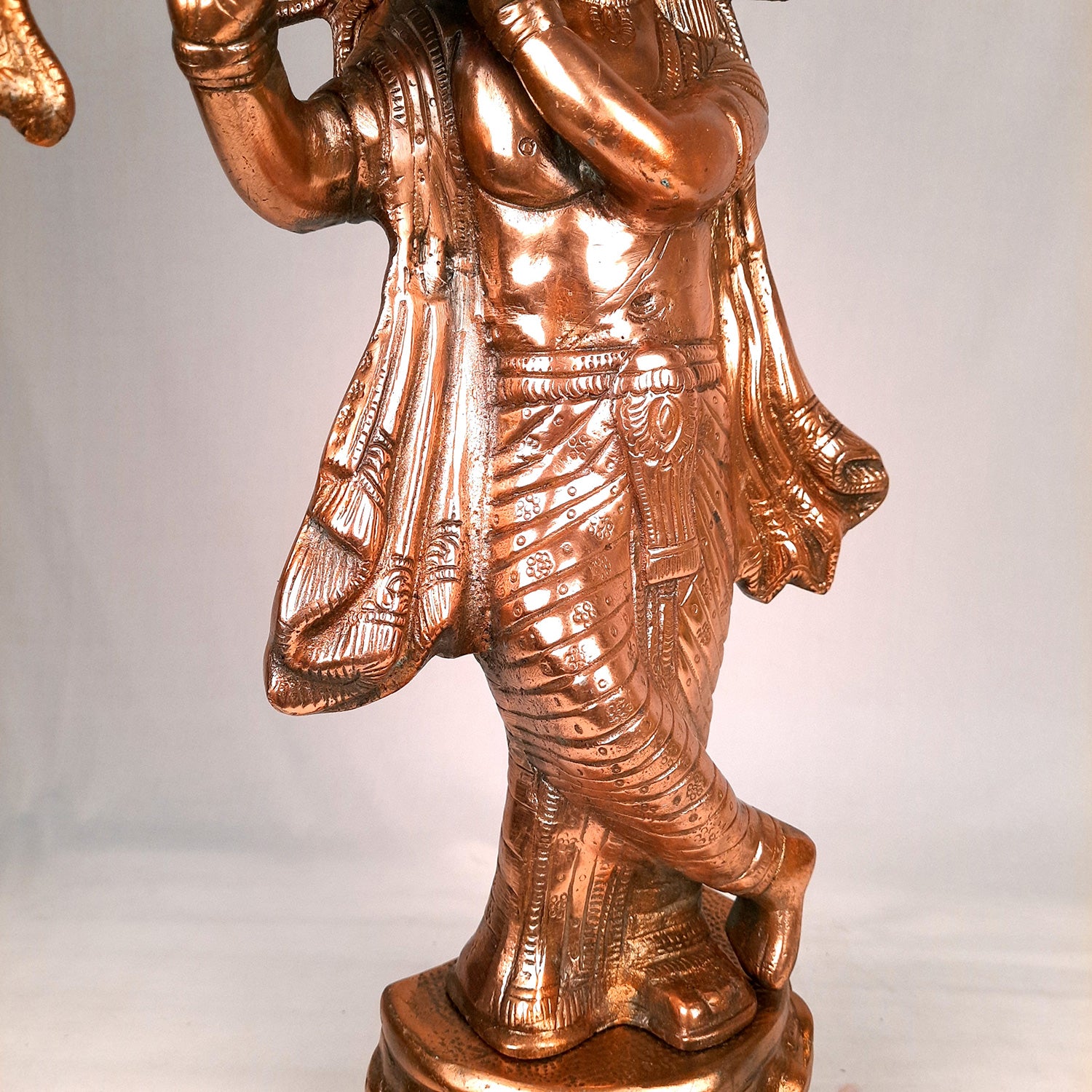 Krishna Idol | Shri Krishna Statue | Lord Krishna Metal Murti - for Puja, Home, Table, Living Room, Office Desk, Entrance Decoration & Gift - Apkamart
