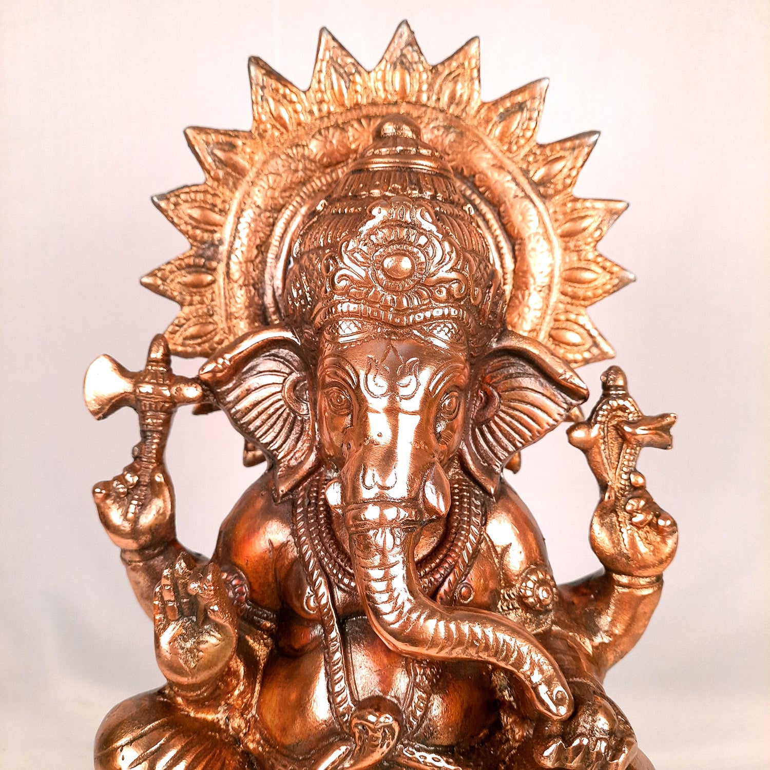 Ganesh Murti | Shri Ganesha Statue - for Diwali & Housewarming Gift | Religious & Spiritual Art - for Puja, Home, Entrance & Living Room Decor - 15 Inch - Apkamart