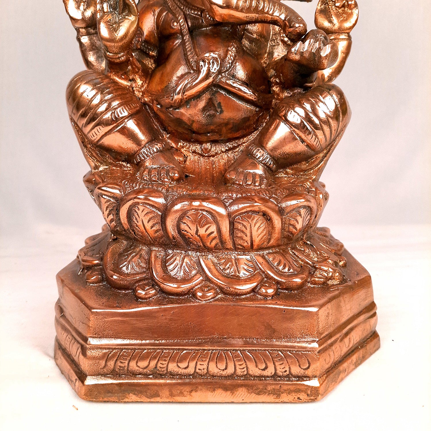 Ganesh Murti | Shri Ganesha Statue - for Diwali & Housewarming Gift | Religious & Spiritual Art - for Puja, Home, Entrance & Living Room Decor - 15 Inch - Apkamart