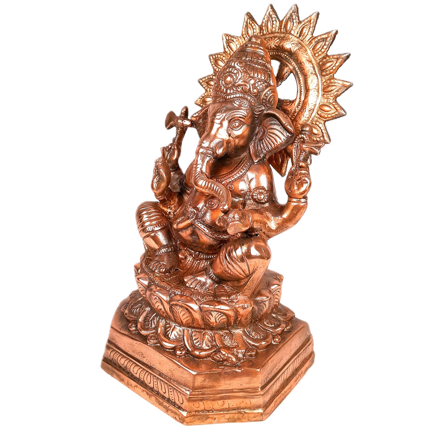 Ganesh Murti | Shri Ganesha Statue - for Diwali & Housewarming Gift | Religious & Spiritual Art - for Puja, Home, Entrance & Living Room Decor - 15 Inch - Apkamart