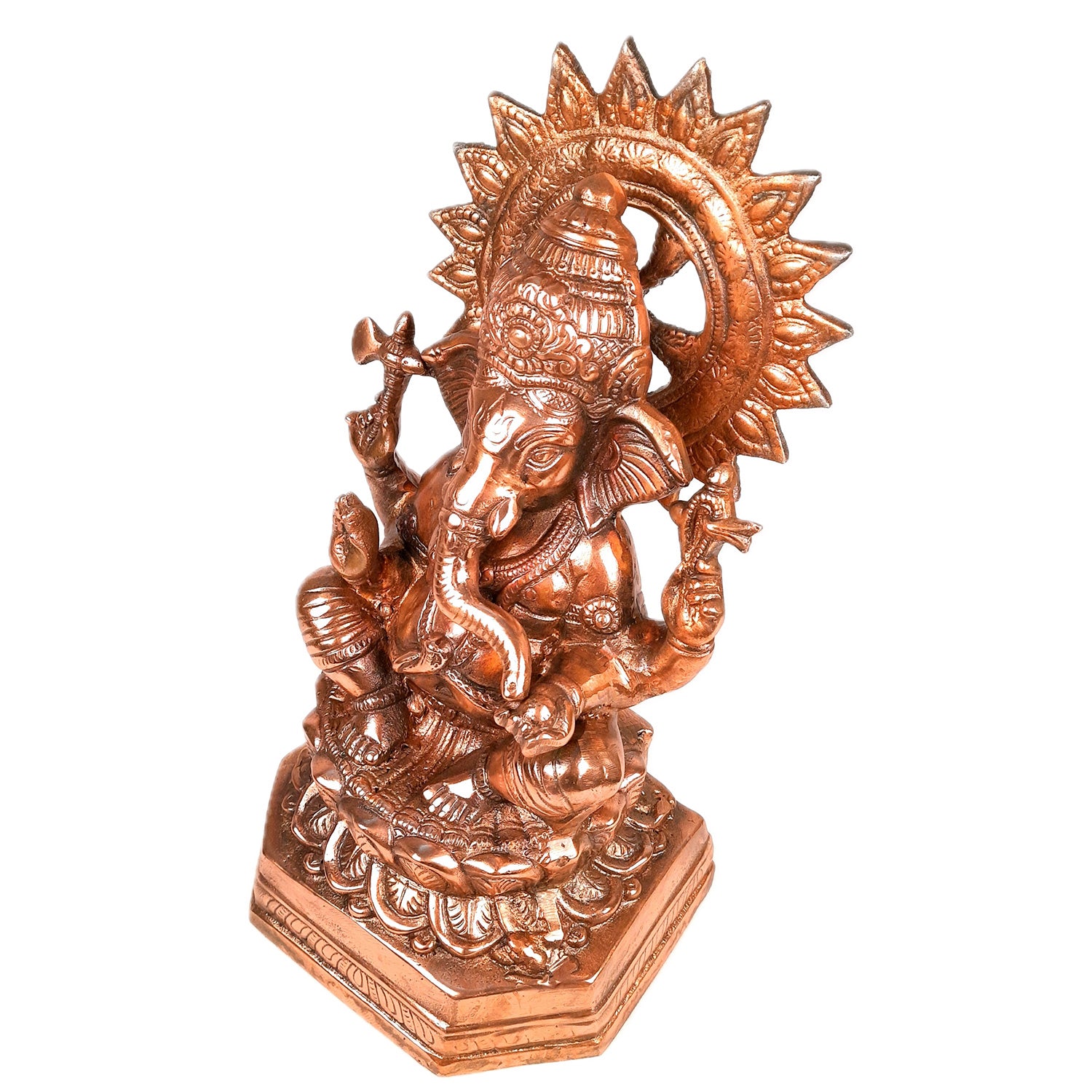 Ganesh Murti | Shri Ganesha Statue - for Diwali & Housewarming Gift | Religious & Spiritual Art - for Puja, Home, Entrance & Living Room Decor - 15 Inch - Apkamart