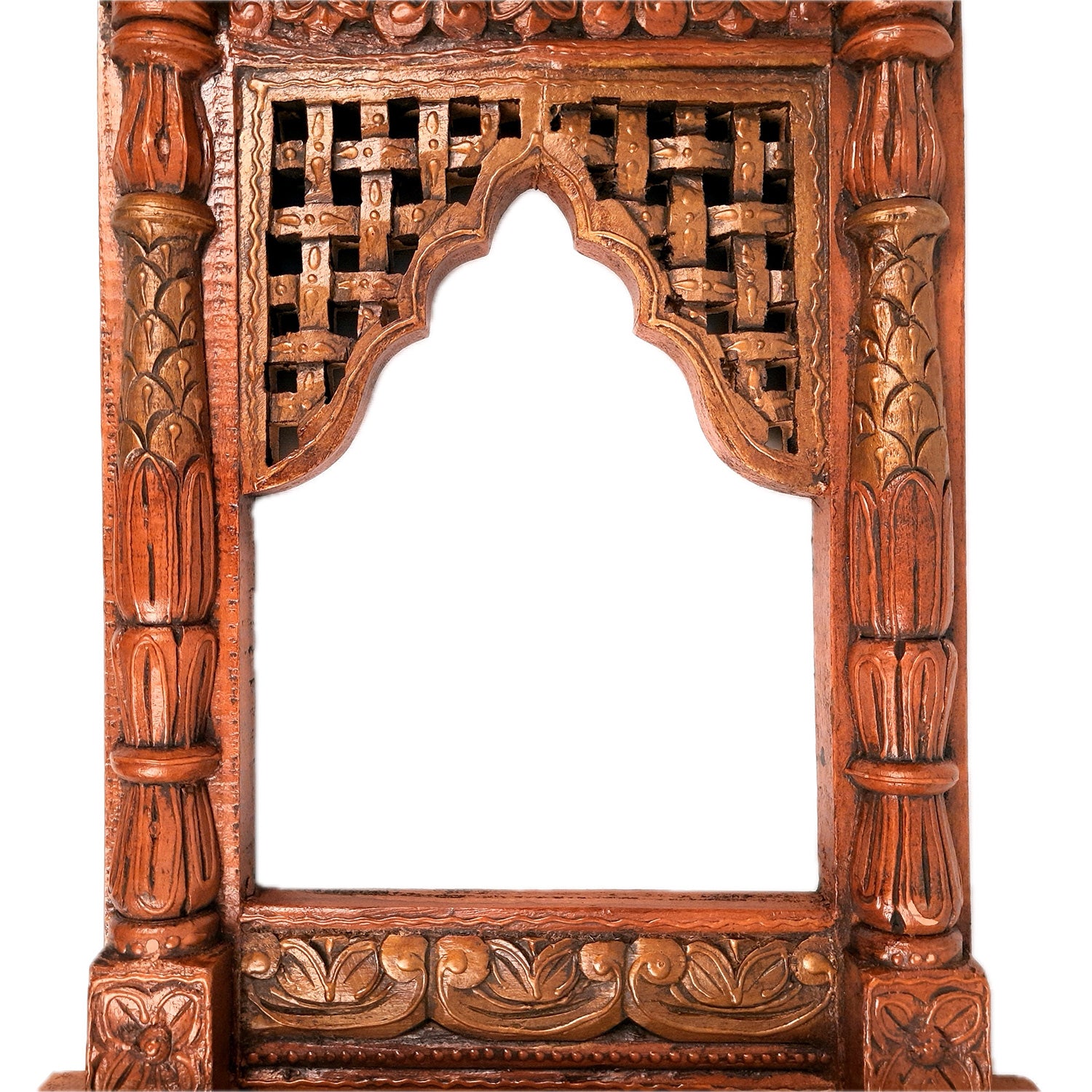 Jharokha Wall Hanging | Wooden Jharokha Frame Hangings - For Home, Wall Decor, Frames, Living room, Entrance Decoration & Gifts - Apkamart