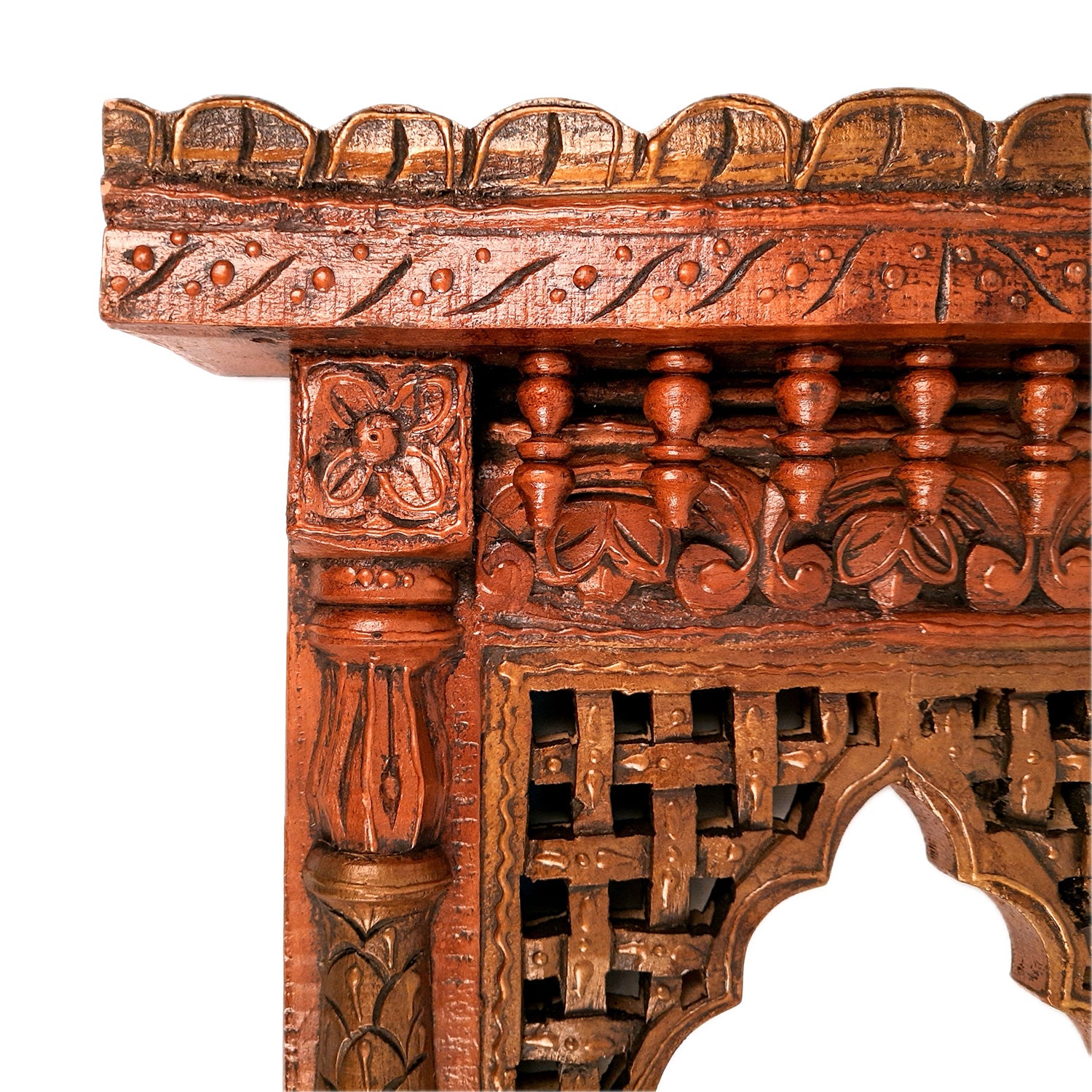 Jharokha Wall Hanging | Wooden Jharokha Frame Hangings - For Home, Wall Decor, Frames, Living room, Entrance Decoration & Gifts - Apkamart