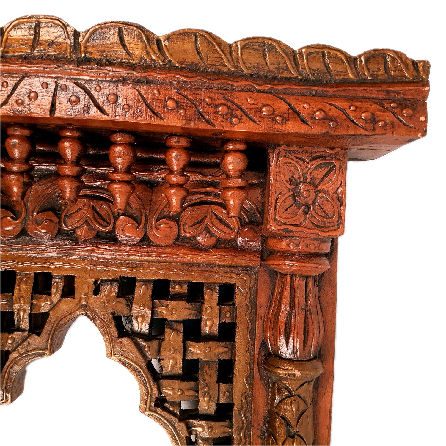 Jharokha Wall Hanging | Wooden Jharokha Frame Hangings - For Home, Wall Decor, Frames, Living room, Entrance Decoration & Gifts - Apkamart