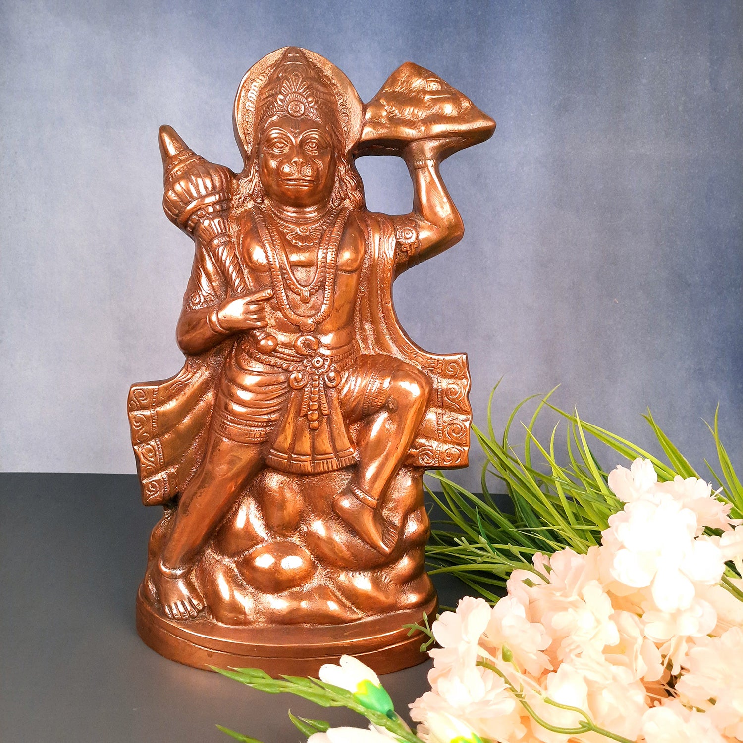 Lord Hanuman Statue | Bajarangbali Idol Murti | Religious & Spiritual Art - for Puja, Home, Entrance & Living Room - Apkamart