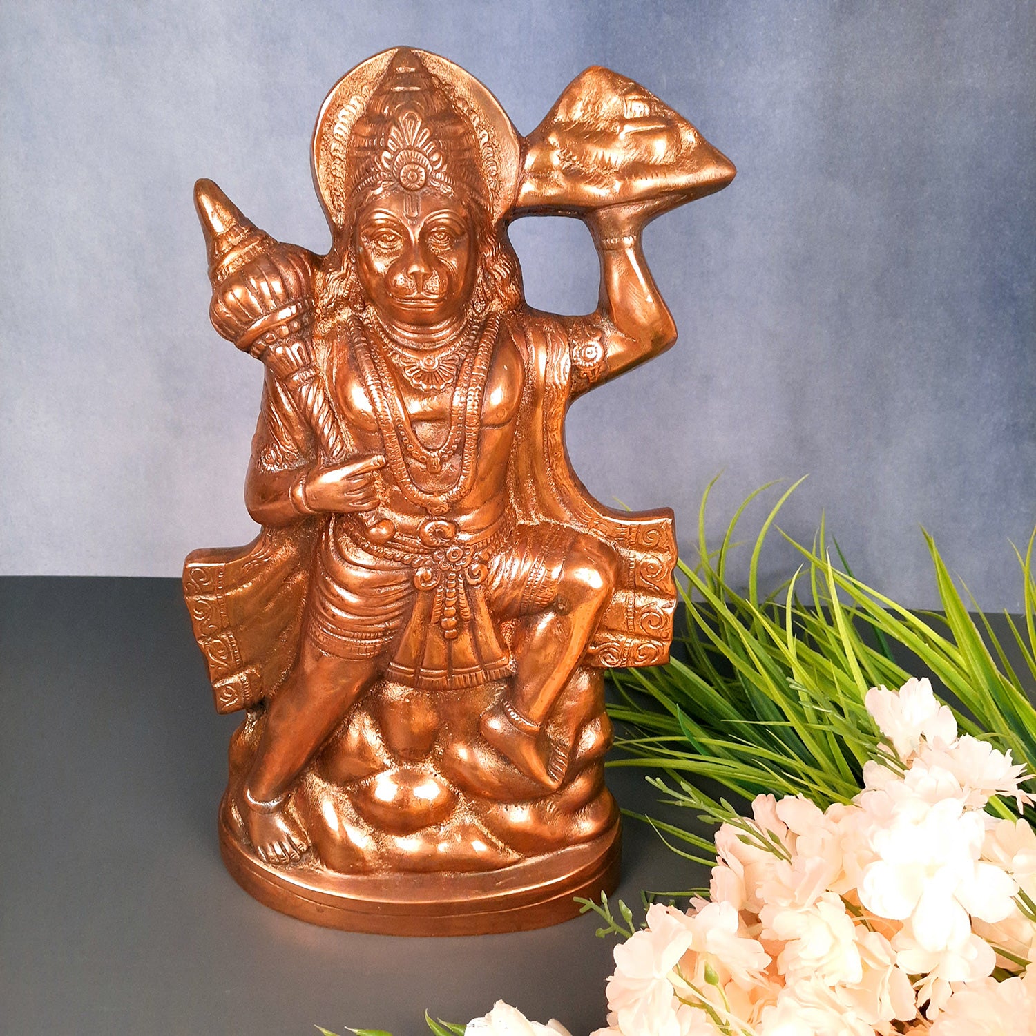 Lord Hanuman Statue | Bajarangbali Idol Murti | Religious & Spiritual Art - for Puja, Home, Entrance & Living Room - Apkamart