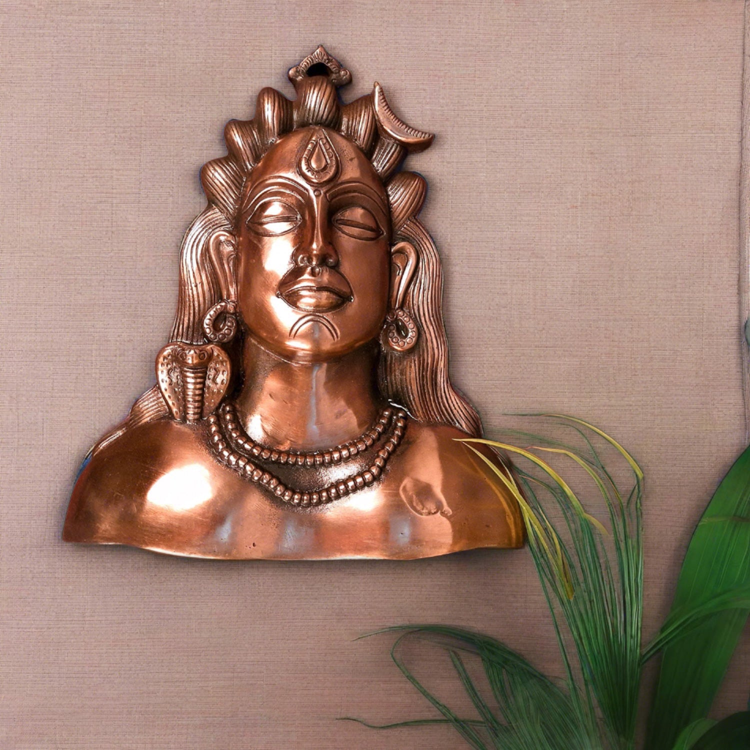 Adiyogi Shiva Wall Hanging | Shiv Wall Art - For Home, Living Room, Wall, Entrance Decor | Office Decor & Gifts - 12 Inch - Apkamart