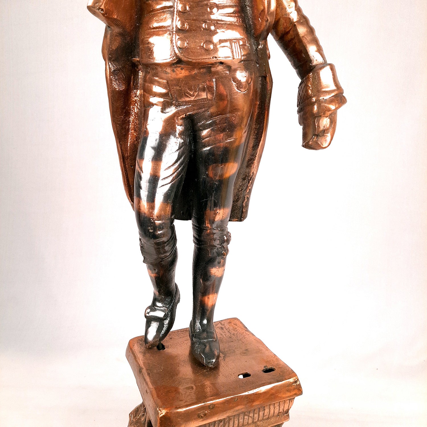 Showpiece Man Holding Lamp| Decorative Vintage Statue Big - For Home, Corners, Living Room Decor & Gifts - 26 Inch - Apkamart