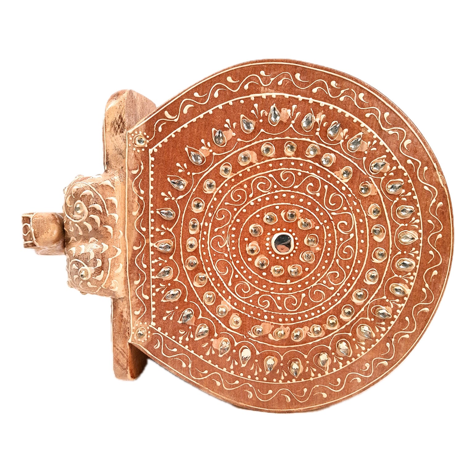 Elephant Showpiece - Stool Design | Elephant Table Showpiece - For Placing Small Pots & Tea Lights - For Home, Living Room Decor & Gifts - 8 Inch - Apkamart #Style_Design 4