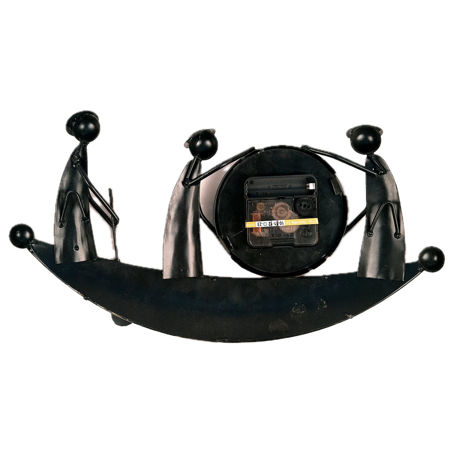 Decorative Boat Design Wall Clock | Wall Clock Decor - for Kids Room - 7 Inch-Apkamart #Color_Black