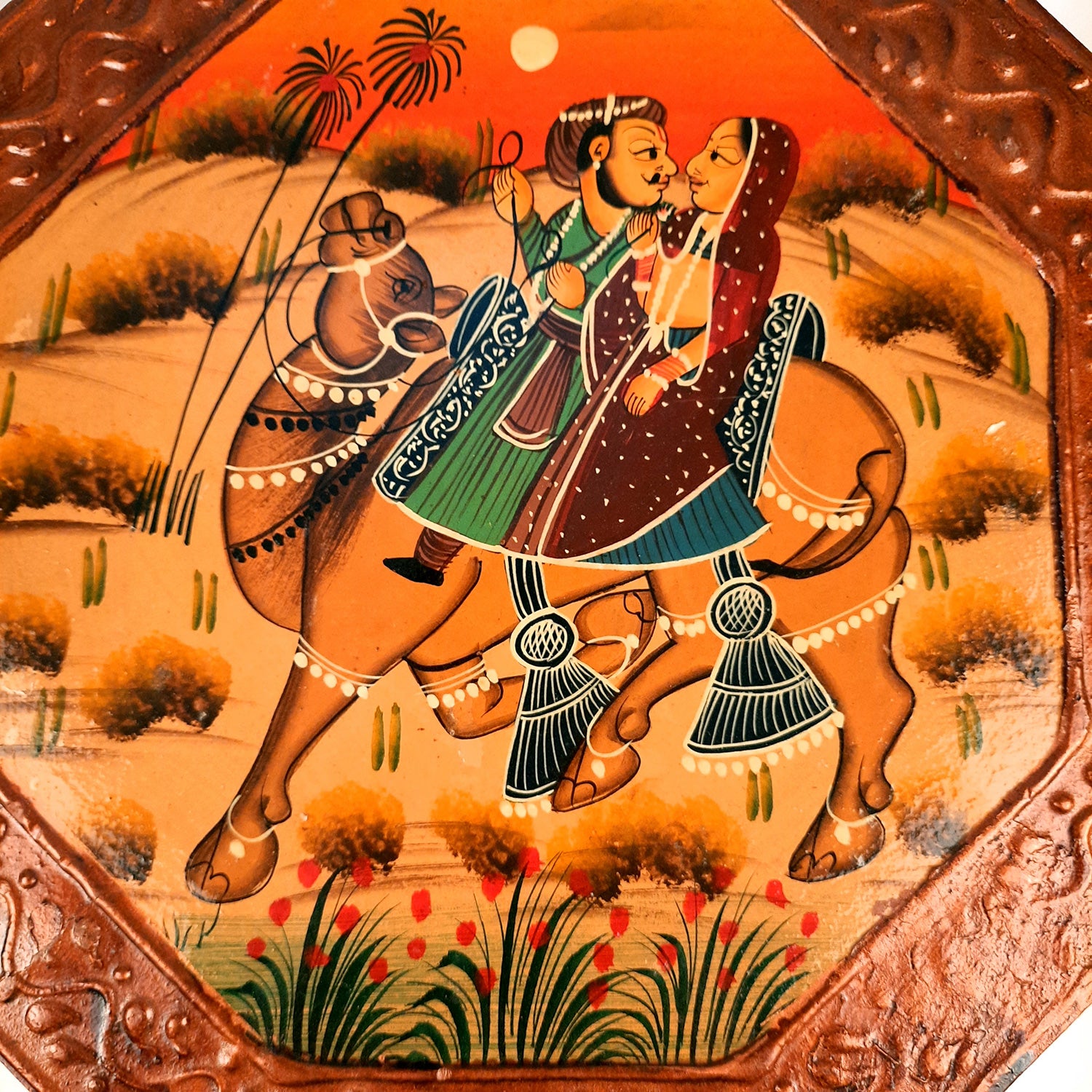 Wooden Chowki Bajot | Decorative Choki / Peeta - For Home, Puja, Living Room, Sitting, Sofa Corners Decor & Gifts - Apkamart