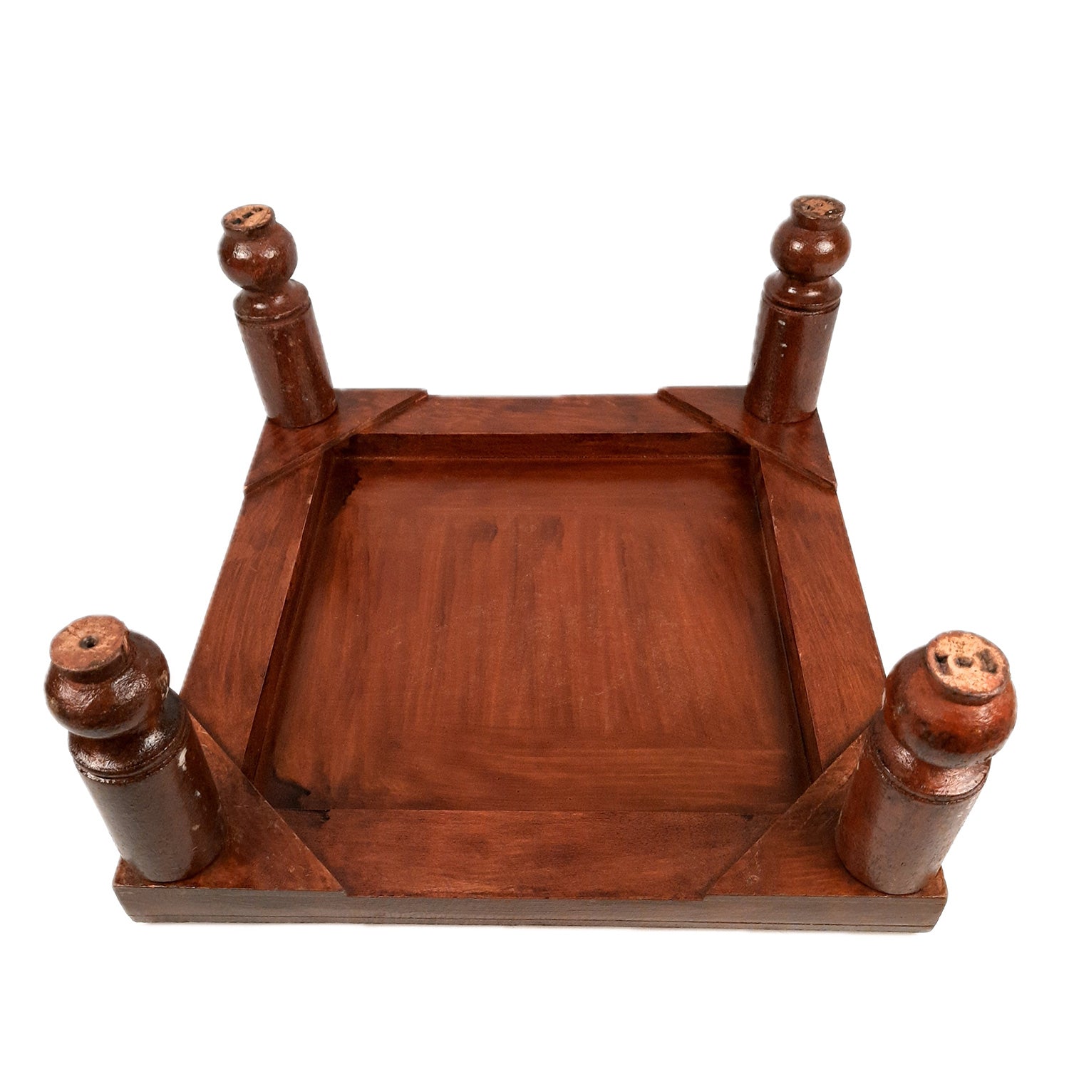 Wooden Chowki | Decorative Hand Painted Bajot / Patla - For Home, Living Room, Sitting, Sofa Corners Decor & Gifts - Apkamart