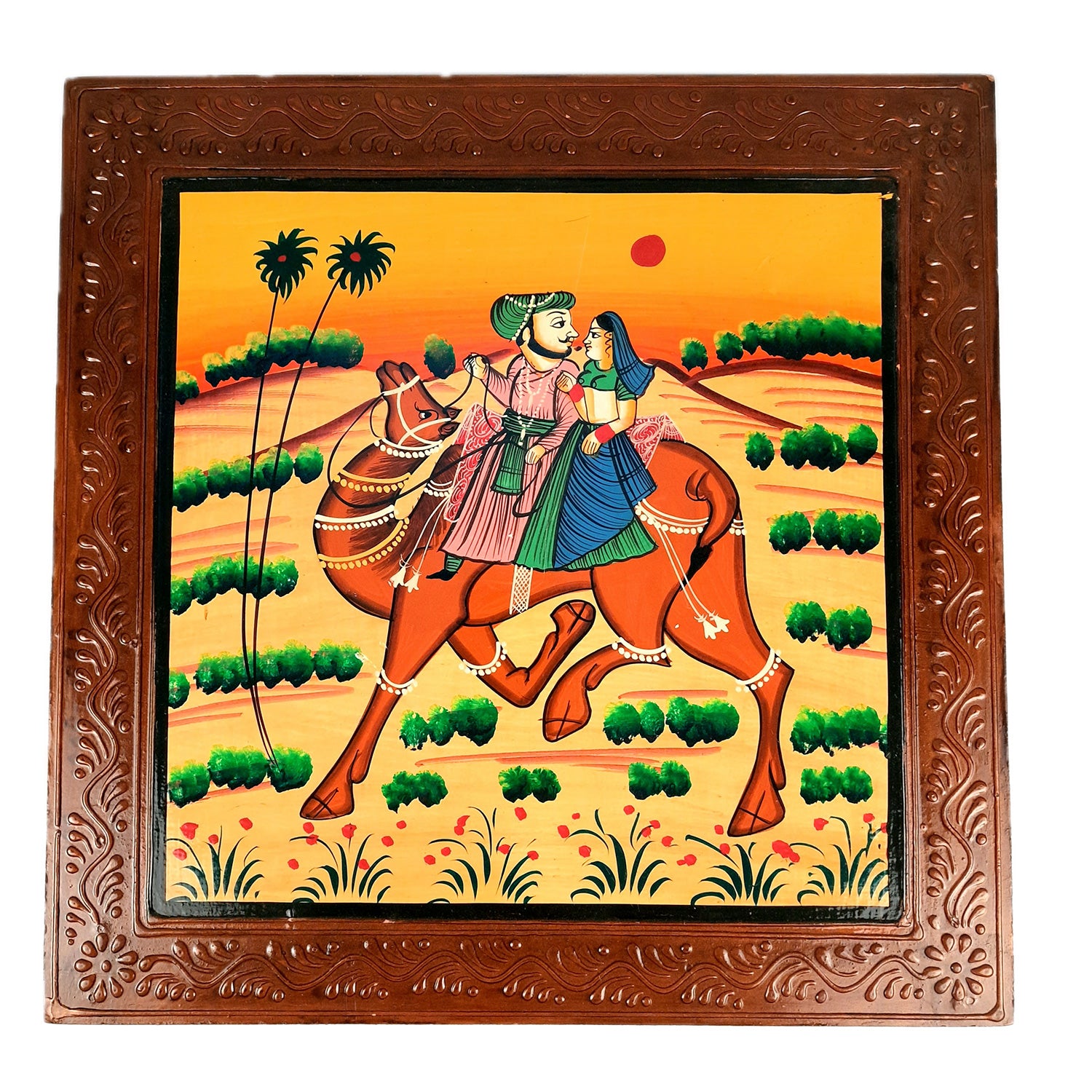 Wooden Chowki Bajot | Decorative Choki / Peeta - For Home, Living Room, Sitting, Sofa Corners Decor & Gifts - Apkamart