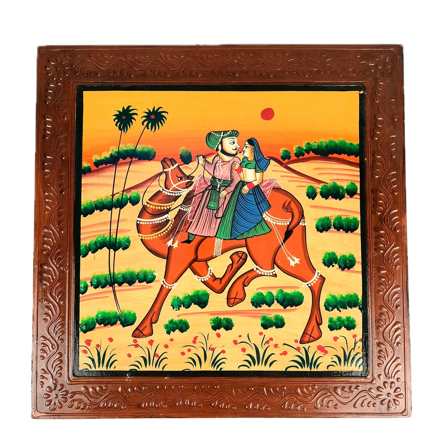 Wooden Chowki Bajot | Decorative Choki / Peeta - For Home, Living Room, Sitting, Sofa Corners Decor & Gifts - Apkamart